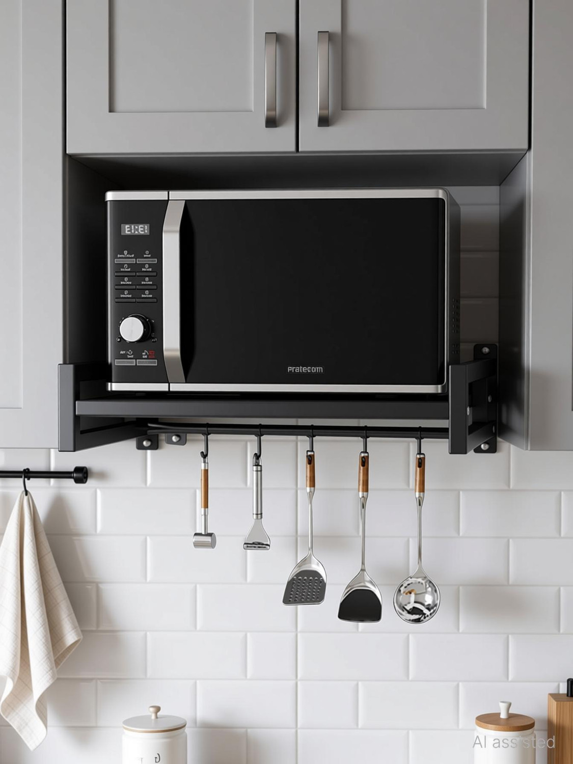 Image of Pratecom Shelf Microwave Wall Mount
