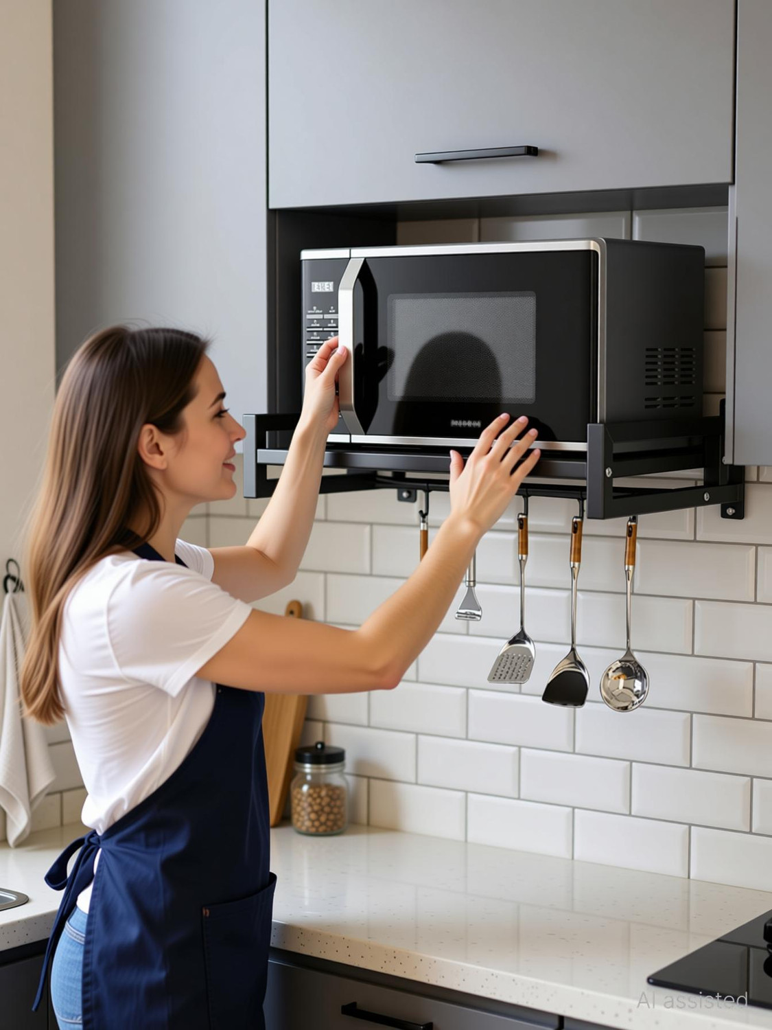 Image of Pratecom Shelf Microwave Wall Mount