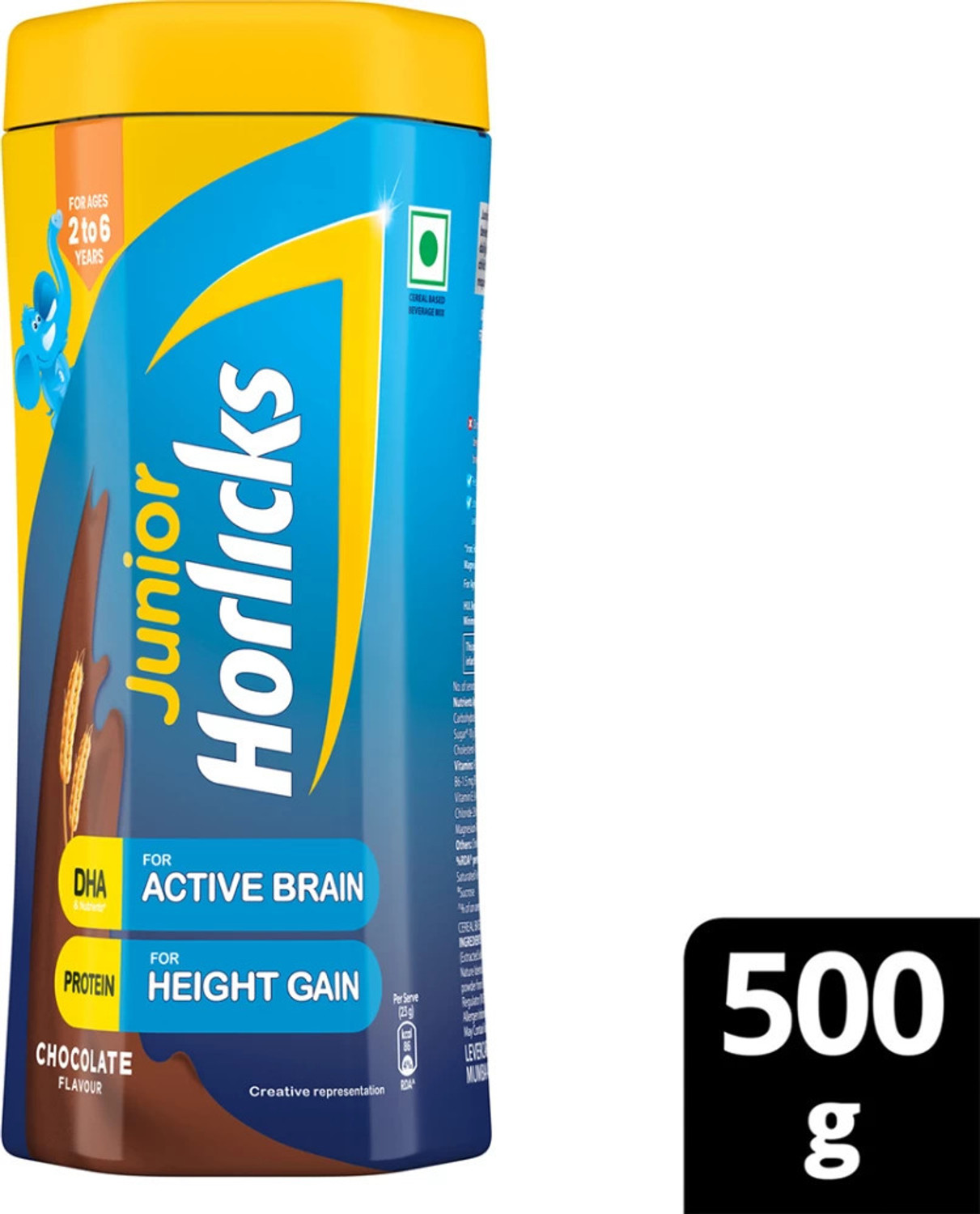 Image of HORLICKS Junior Chocolate Flavour 500 Gram Jar