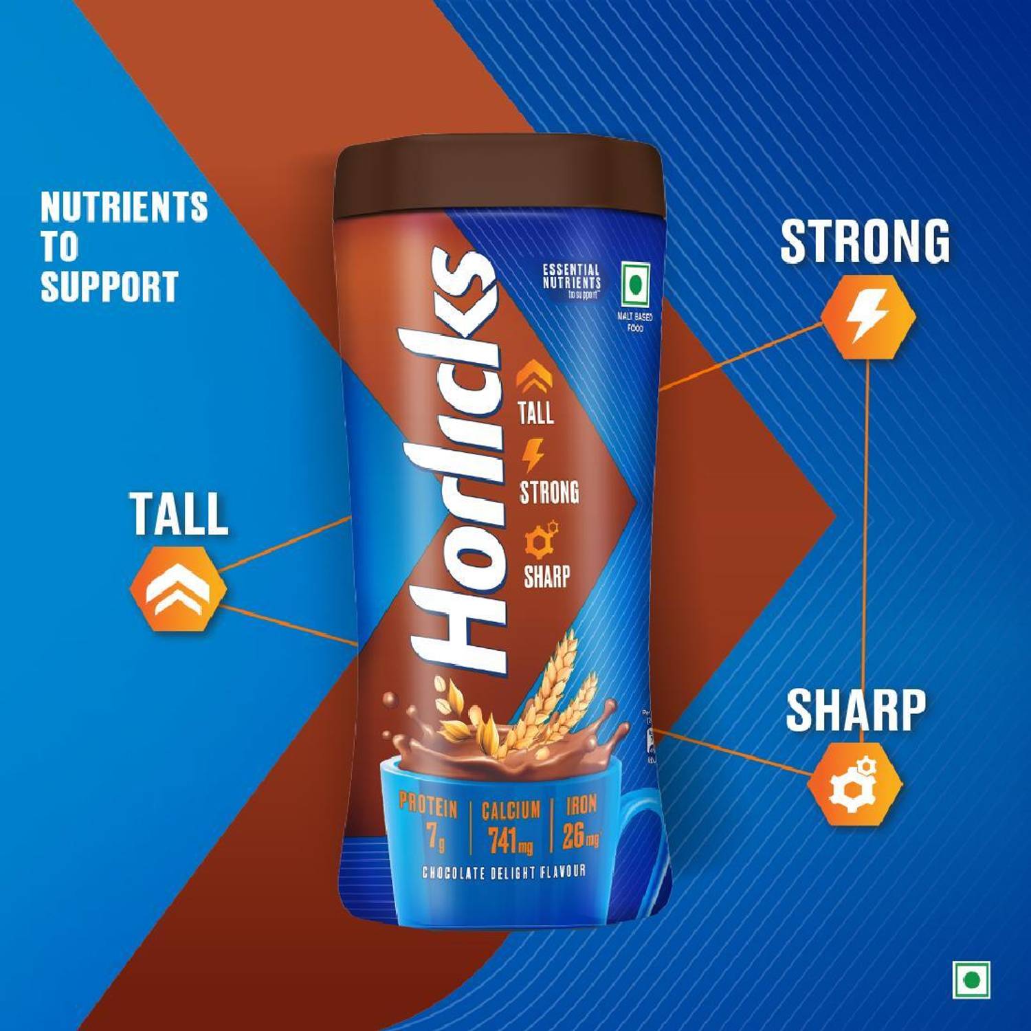 Horlicks Chocolate Delight Flavour 1 kg - Image 3