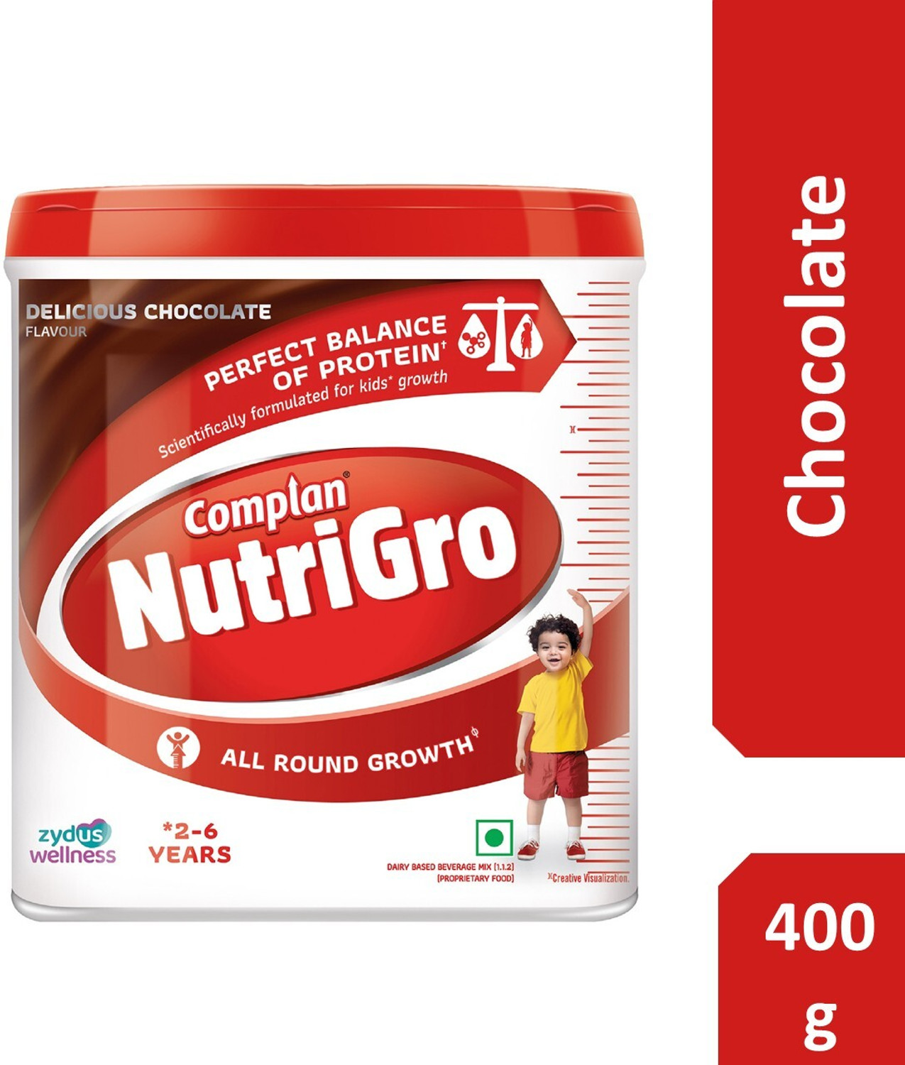 Image of COMPLAN NutriGro Nutritional Drink powder for 2 to 6 Years, Delicious Chocolate Flavour