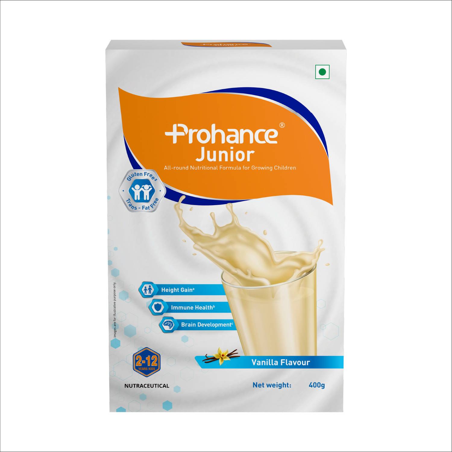 prohance Junior Protien Powder for Kids Physical growth, Brain de