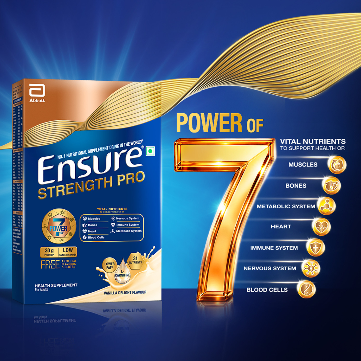 Image of ENSURE Strength Pro High Protein Drink for Adults 30g Protein, L-Carnitine, Low GI