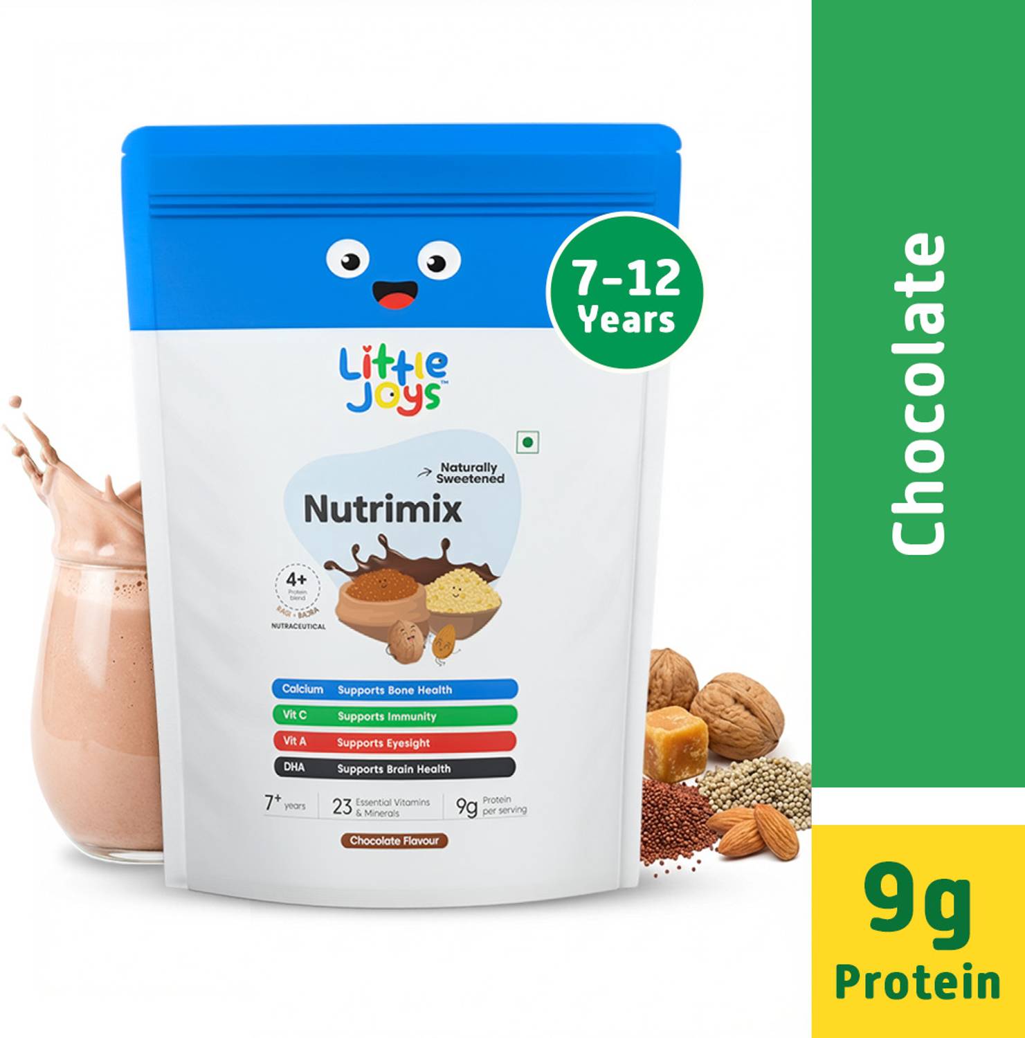 Little Joys Nutrimix for Kids 7-12 years | Overall Development & Immunity | Chocolate