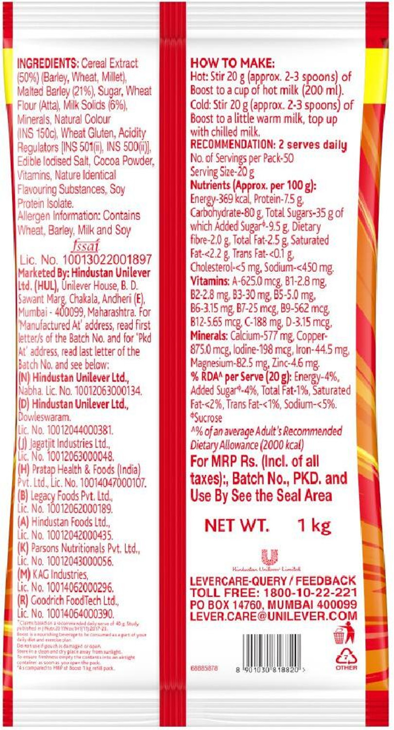 Image of Boost Energy & Nutrition Drink Pouch