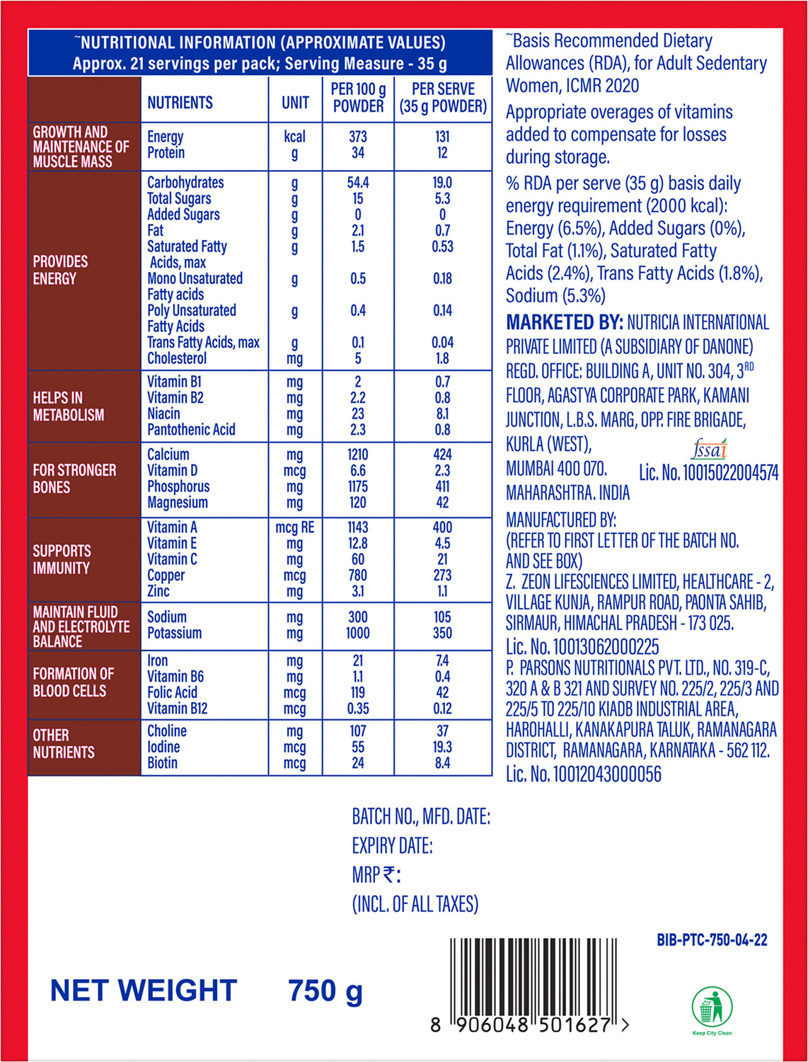Image of Protinex Rich Chocolate - Nutrition Drink Powder with Protein for Strength & Energy