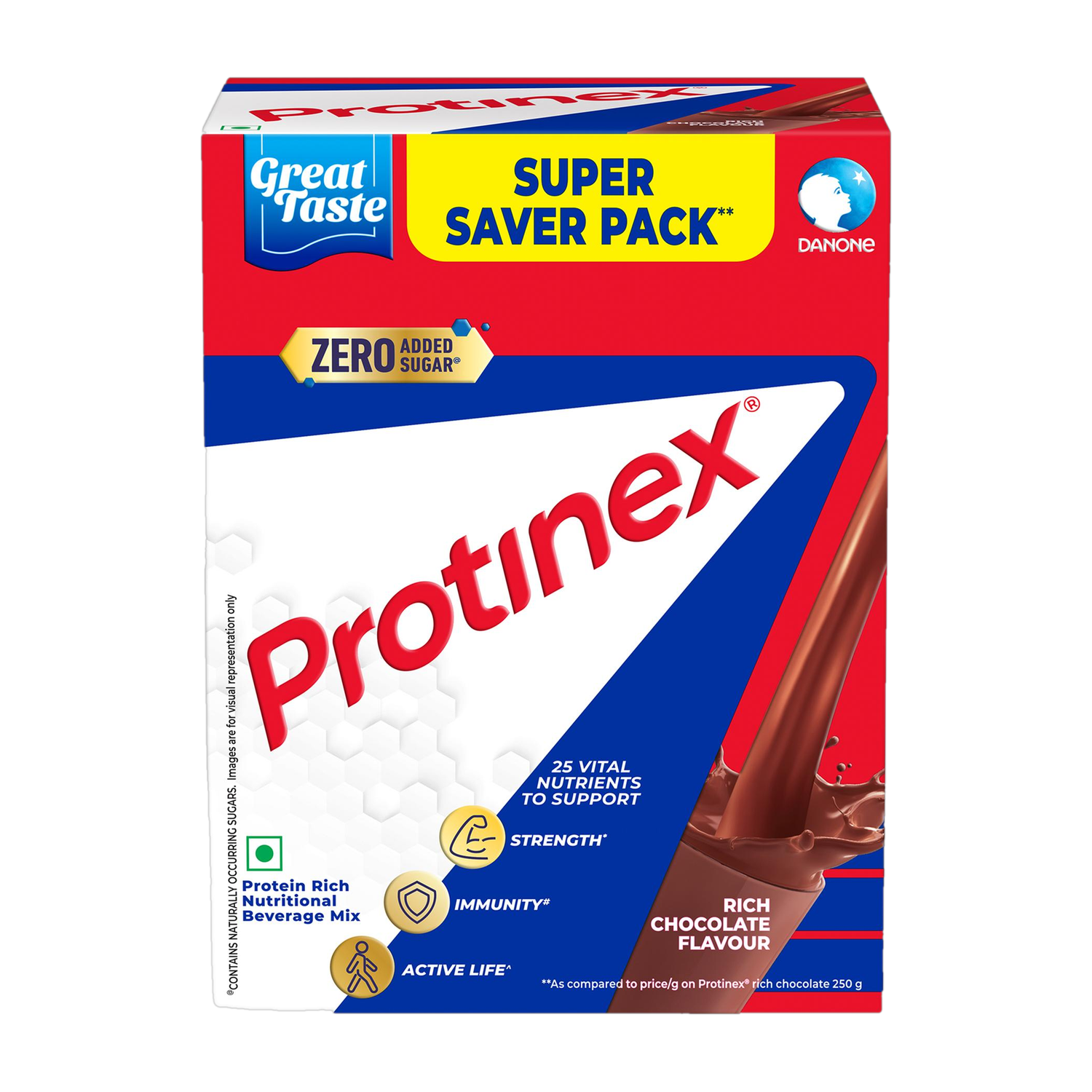 Image of Protinex Rich Chocolate - Nutrition Drink Powder with Protein for Strength & Energy
