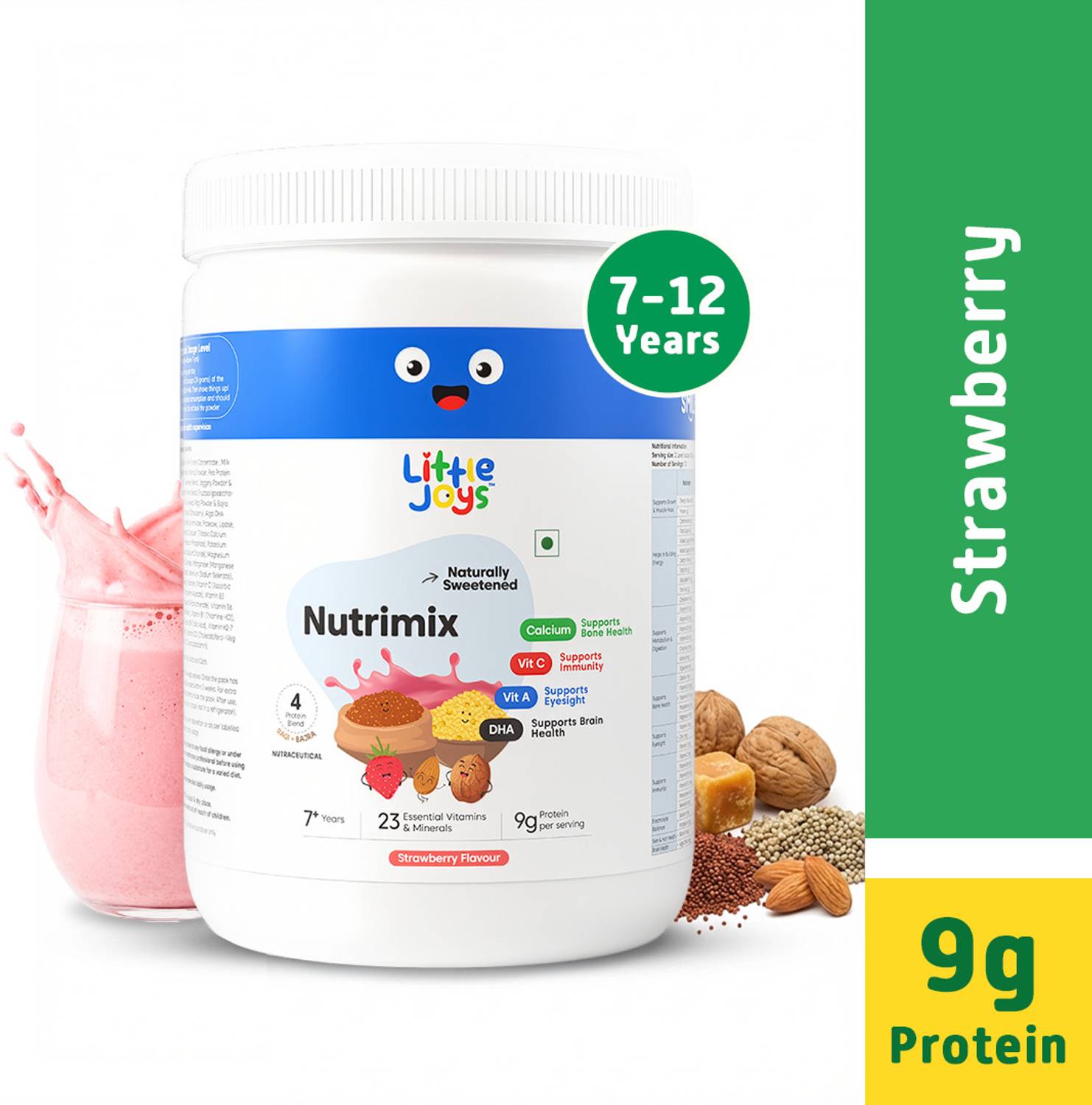 Little Joys Nutrimix 7+| Sweetened with Jaggery & Dates | Supports Immunity & Brain Health