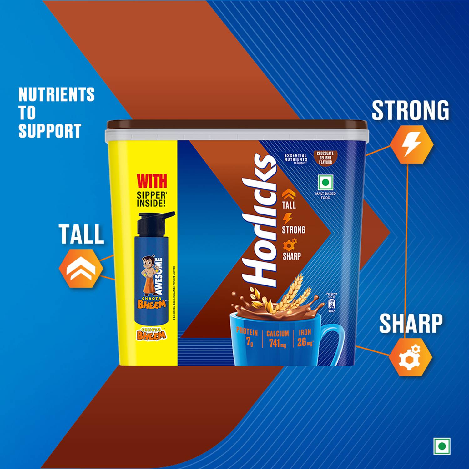 HORLICKS Health & Nutrition Drink Chocolate 1 kg - Image 4