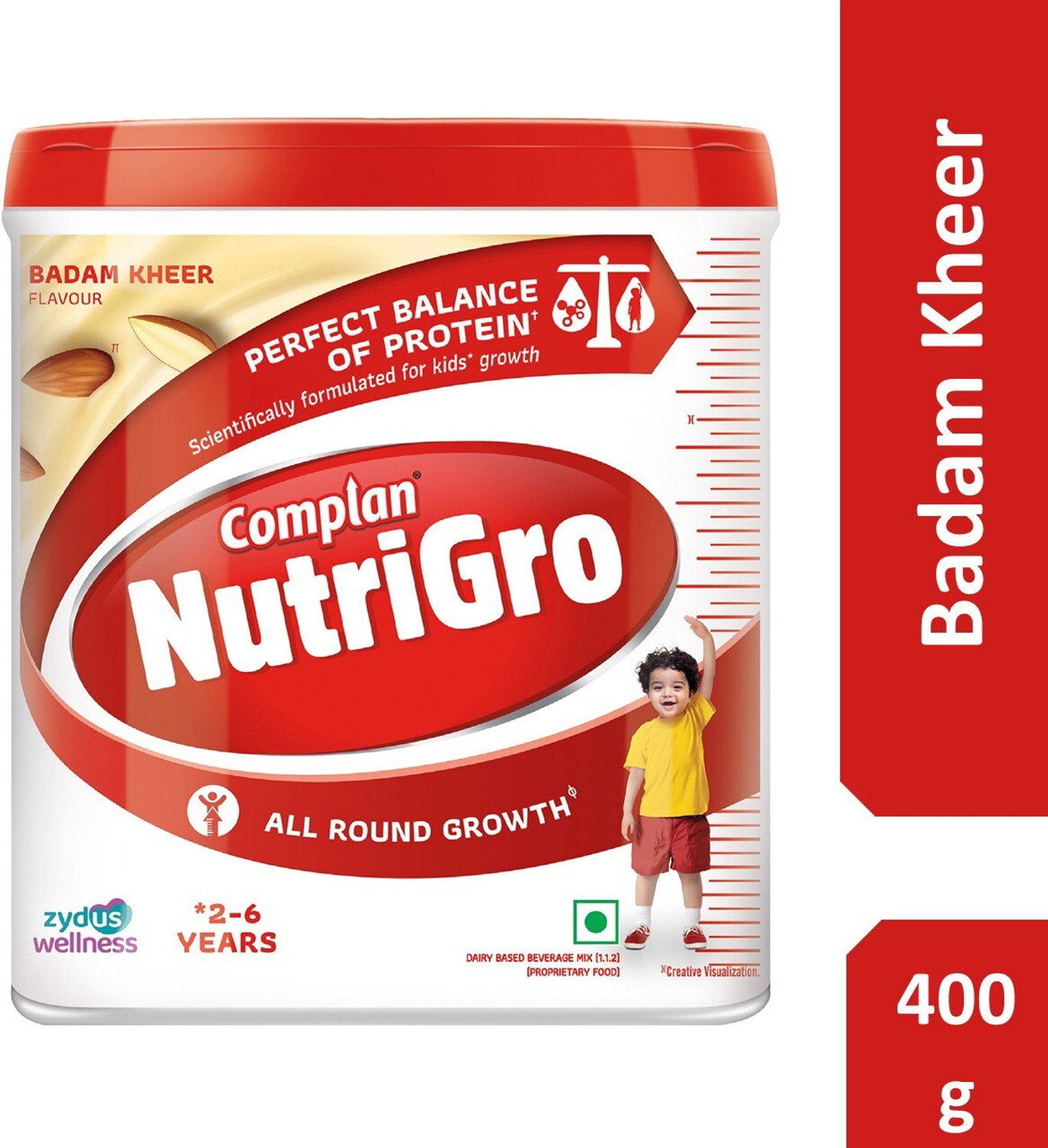 Image of COMPLAN NutriGro Nutritional Drink powder for 2 to 6 Years, Badam Kheer Flavour Jar