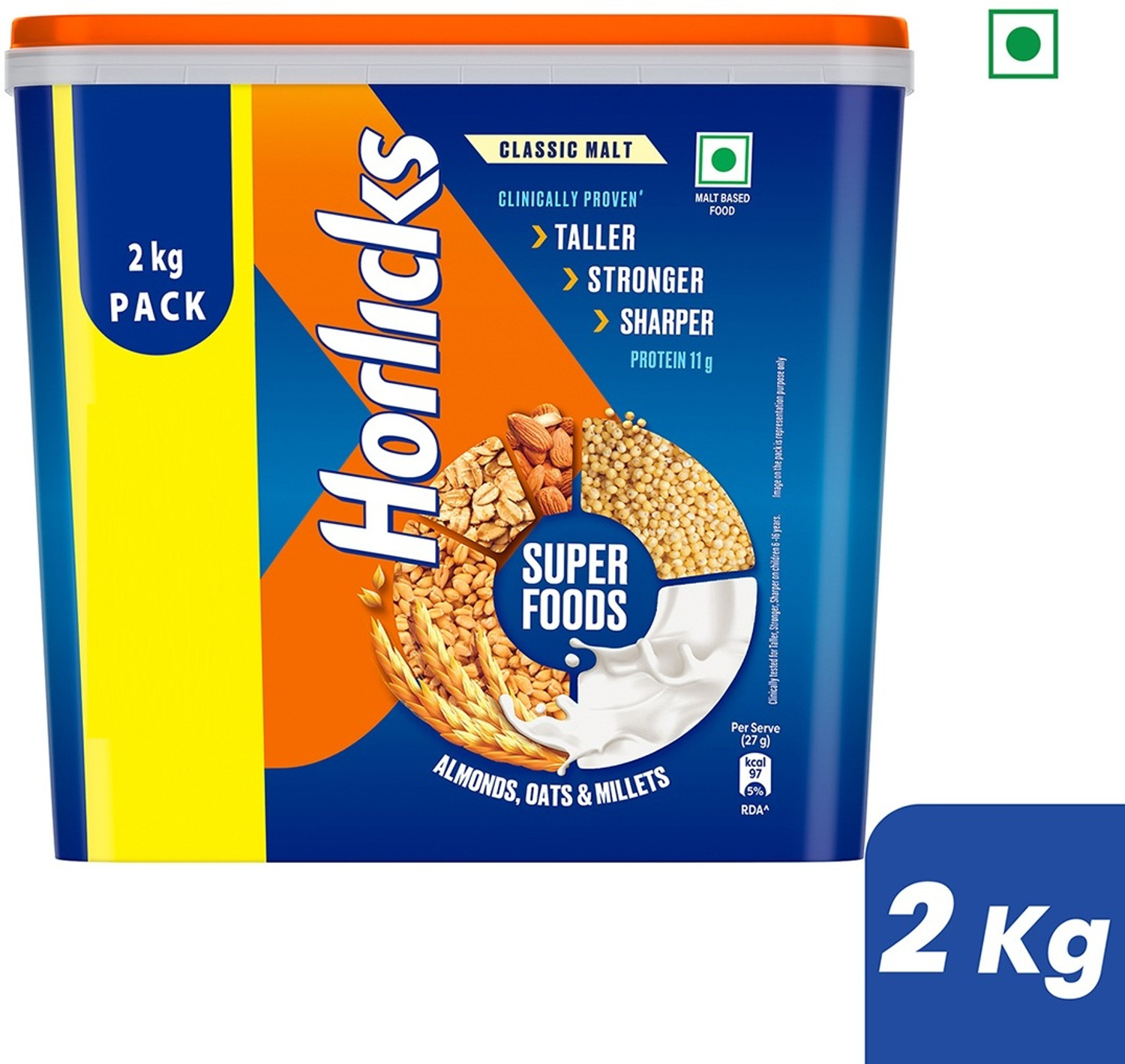 Image of HORLICKS Nutrition Drink Plastic Container with Super Foods