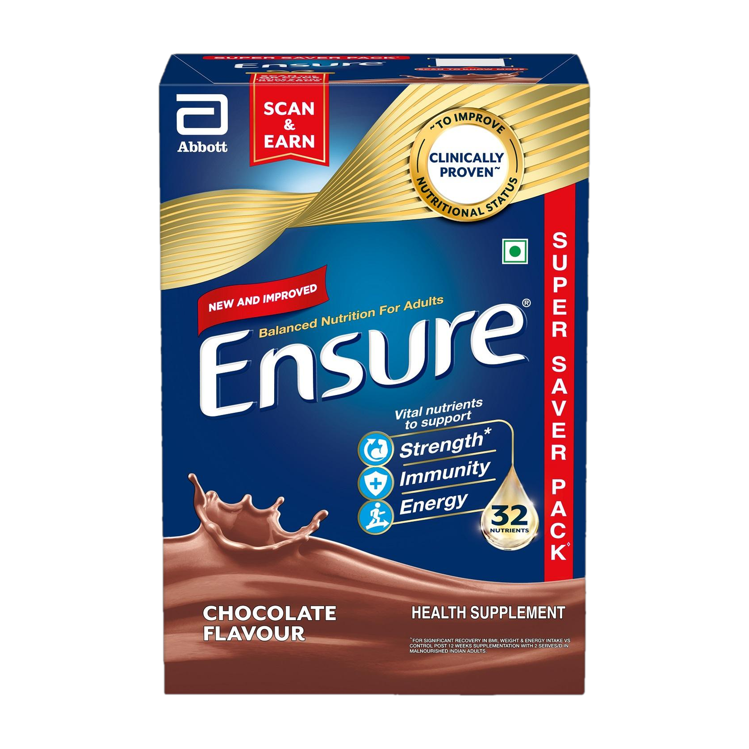 ENSURE Clinically Proven Nutritional Drink For Adults, Chocolate