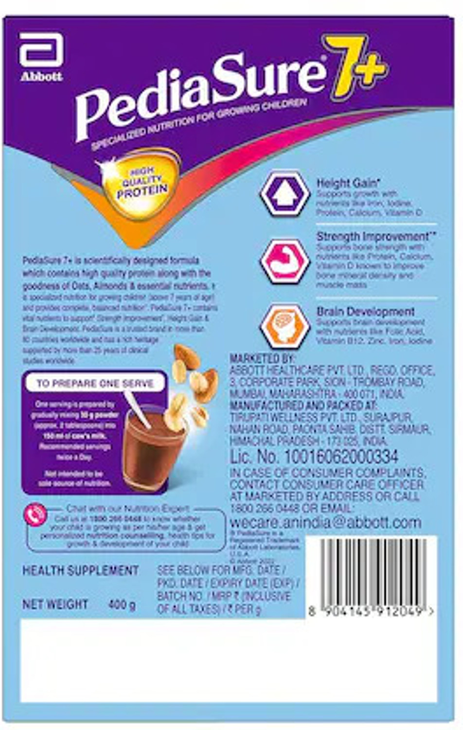 Image of Pediasure 7+ Chocolate Flavour