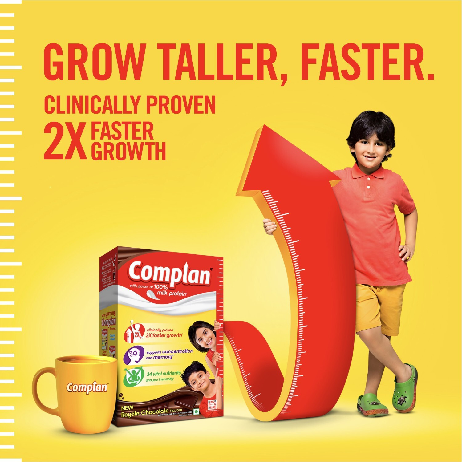 Image of COMPLAN Nutrition Drink Powder for Children, Royale Chocolate Flavour, Jar