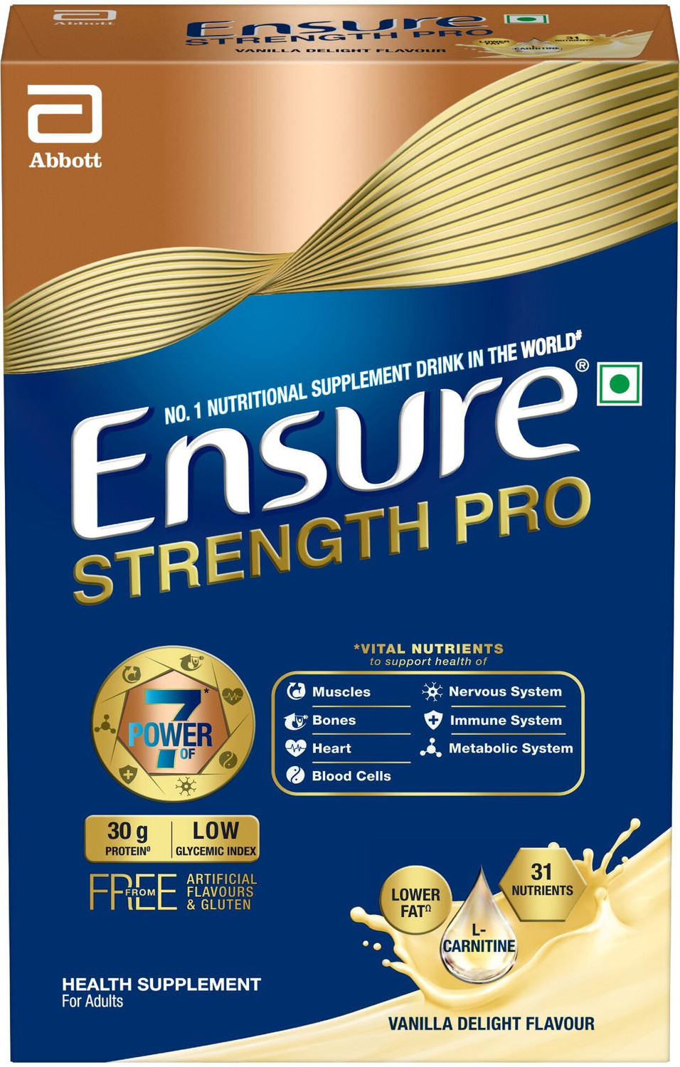 Image of ENSURE Strength Pro High Protein Drink for Adults 30g Protein, L-Carnitine, Low GI
