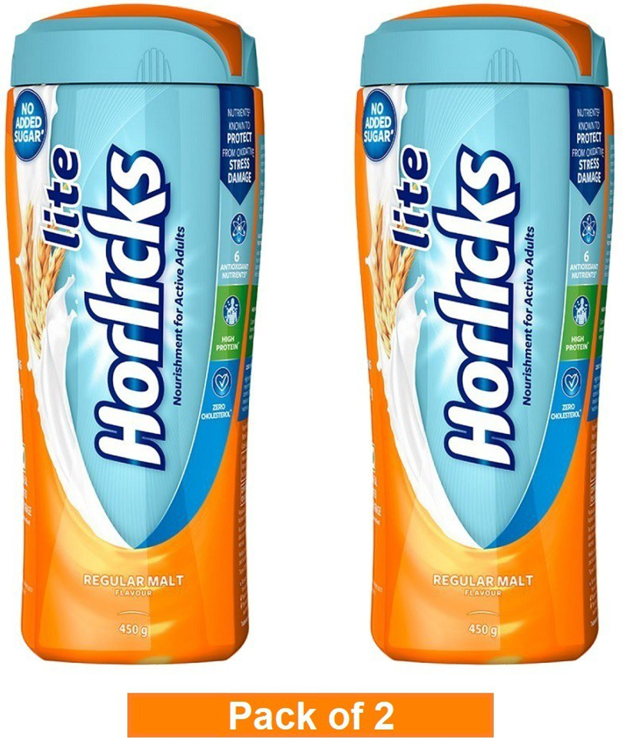 Image of HORLICKS Lite 450g Jar PO2 (2 x 450 g)