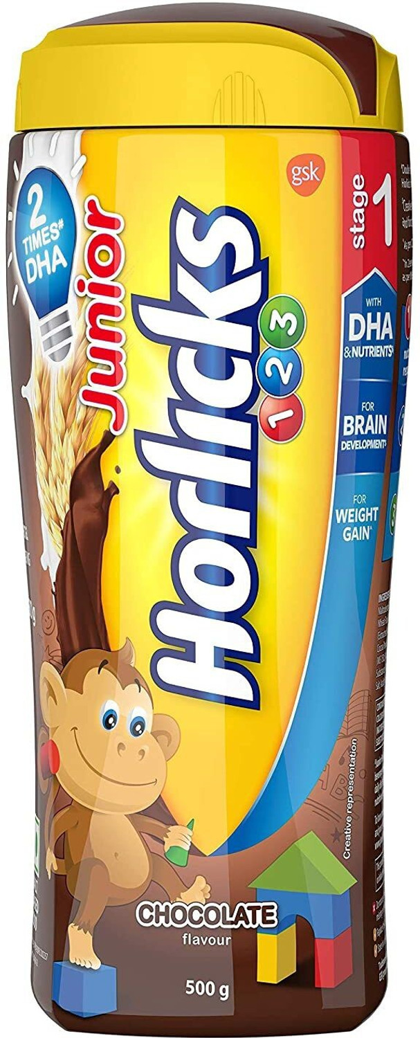 Image of HORLICKS Junior Chocolate Flavour 500 Gram Jar