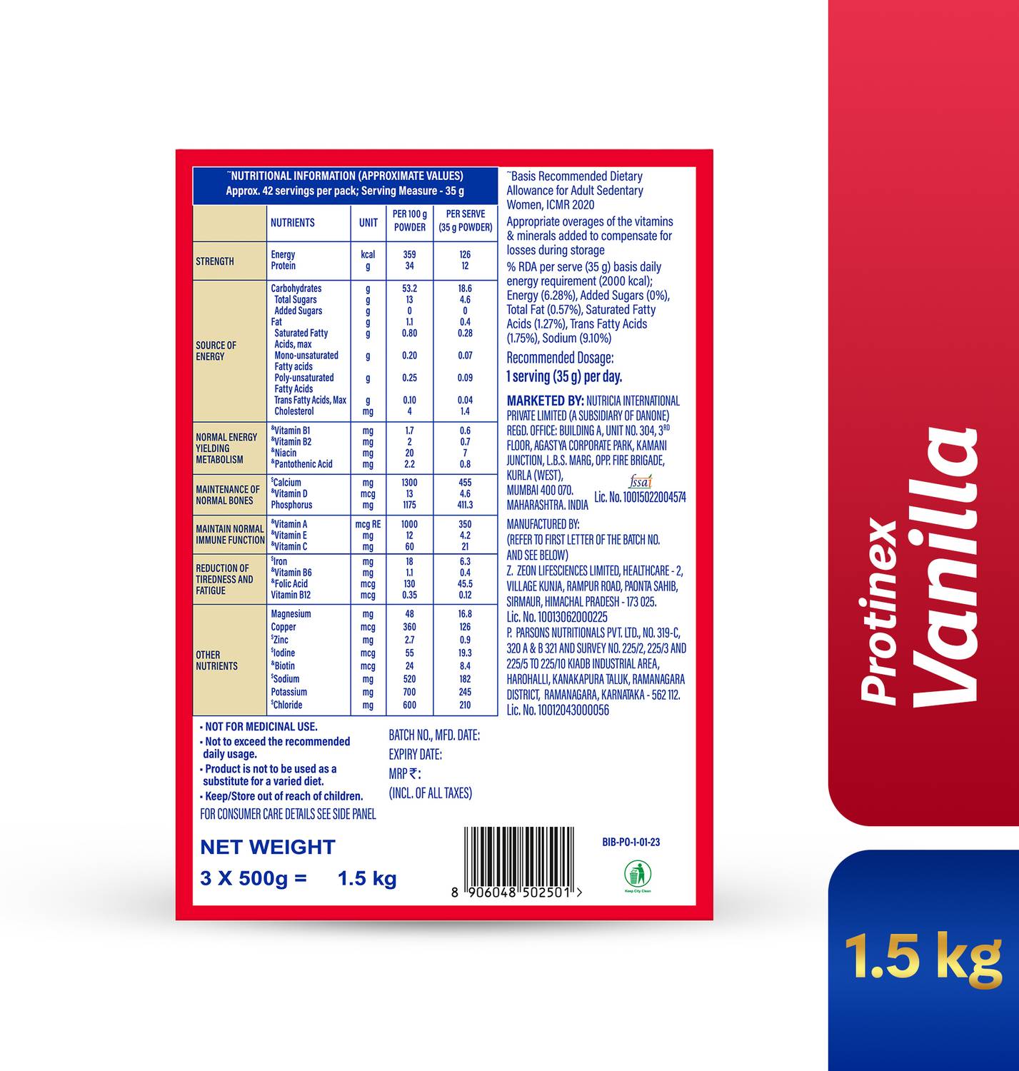 Protinex Creamy Vanilla 25 Vital Nutrients - Image 2