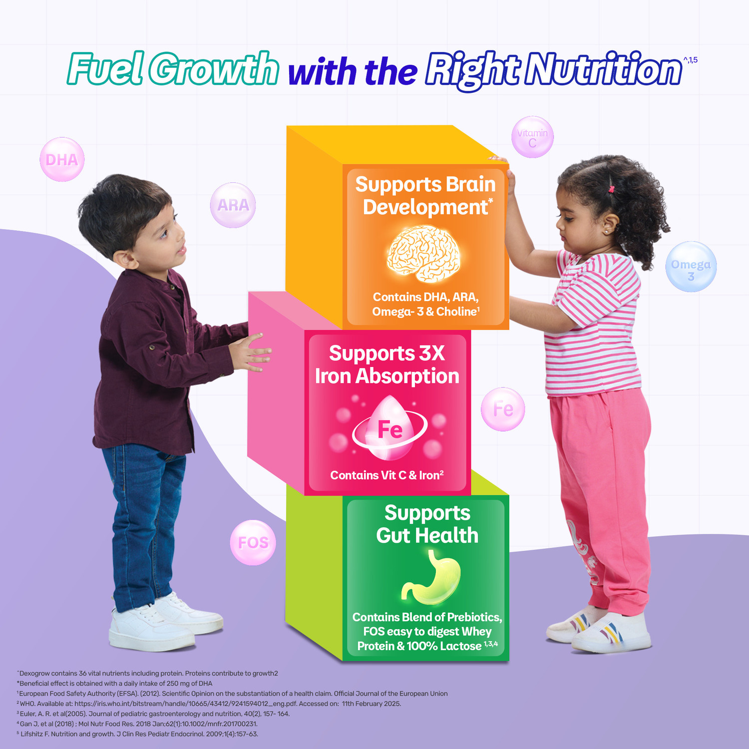 Image of DexoGrow Nutritious Milk Drink for 2-6 year Old Kids