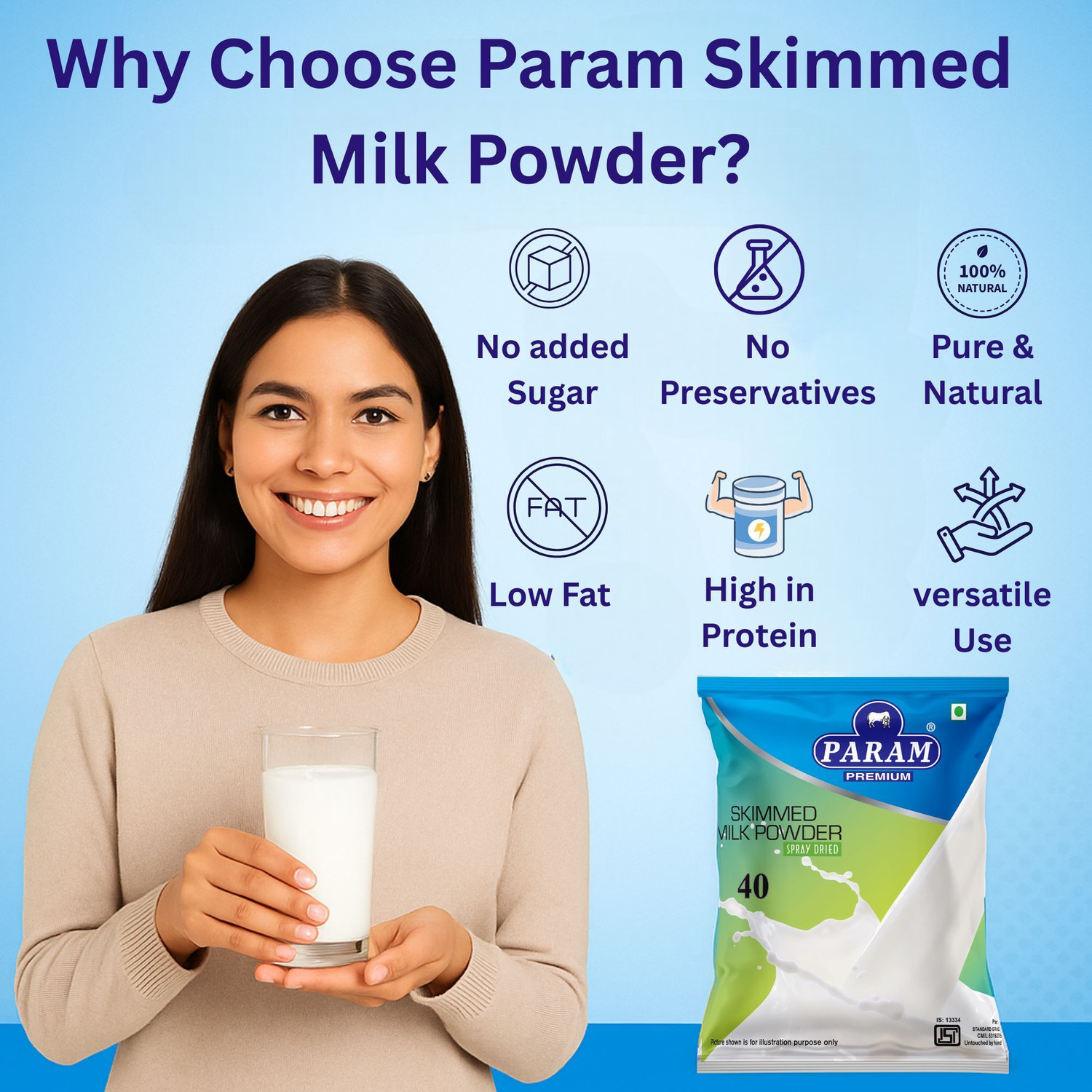 Image of PARAM Skimmed Milk Powder