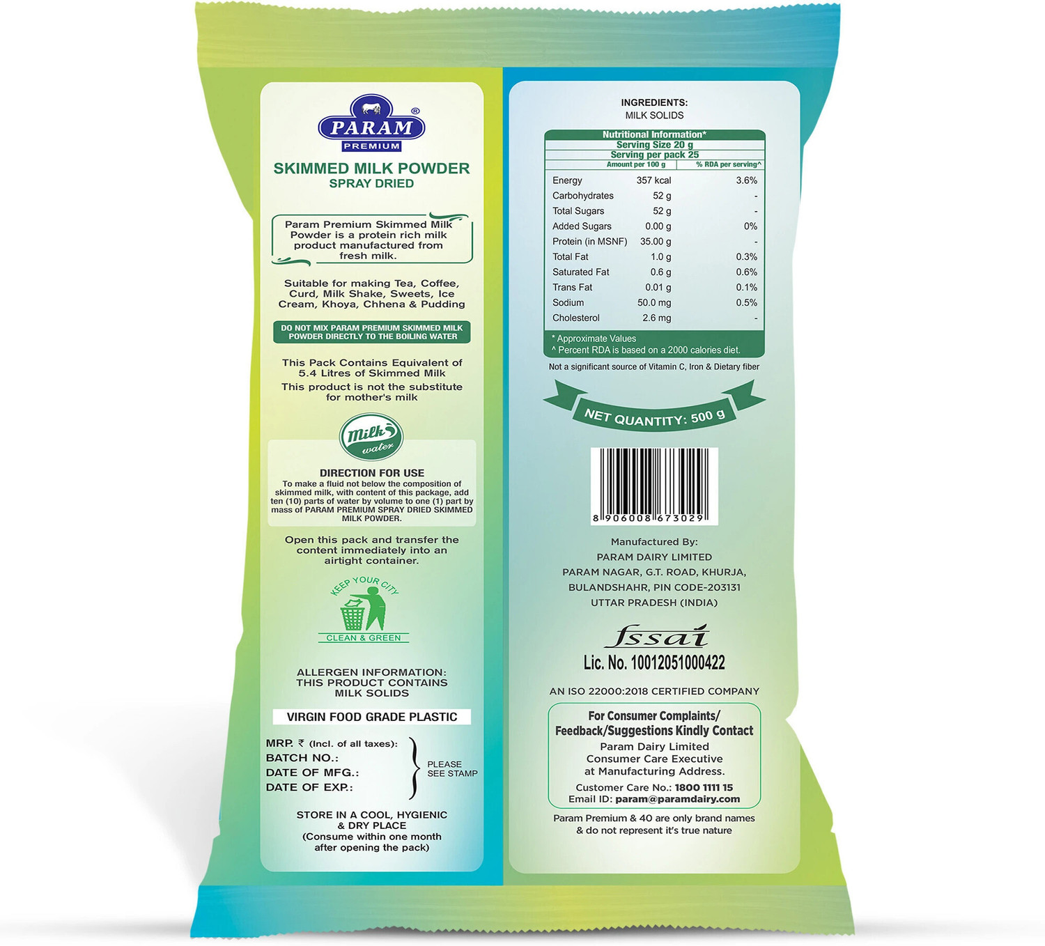 Image of PARAM Skimmed Milk Powder
