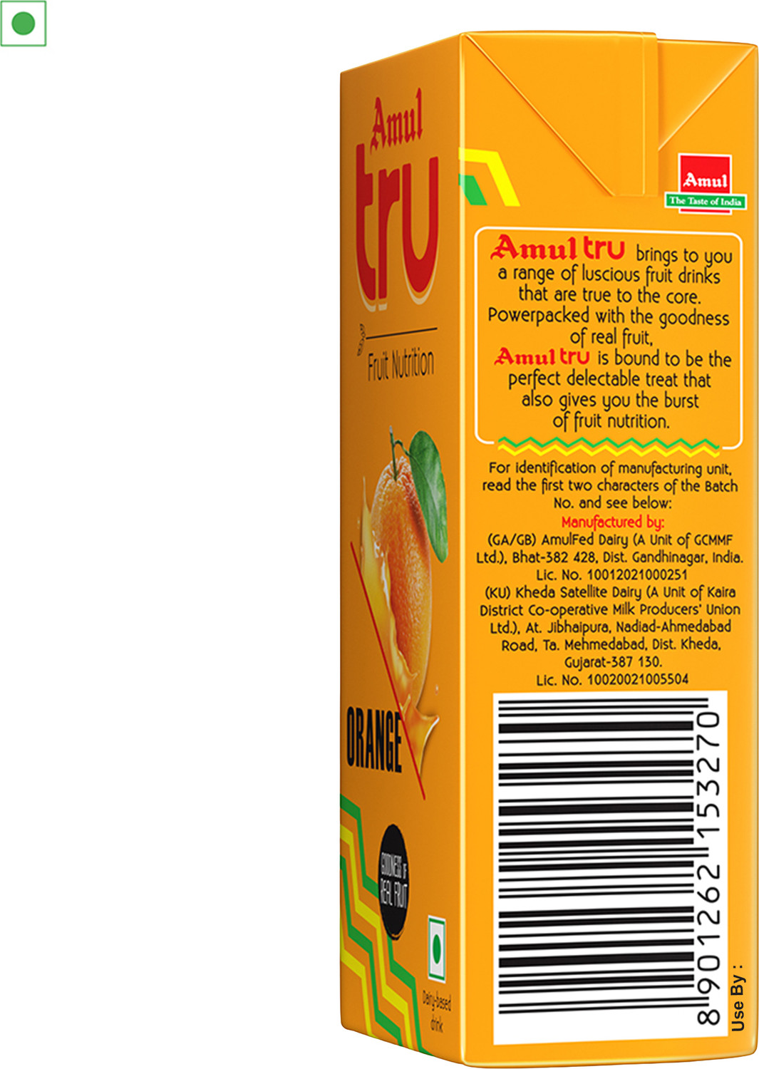 Image of Amul TRU Orange