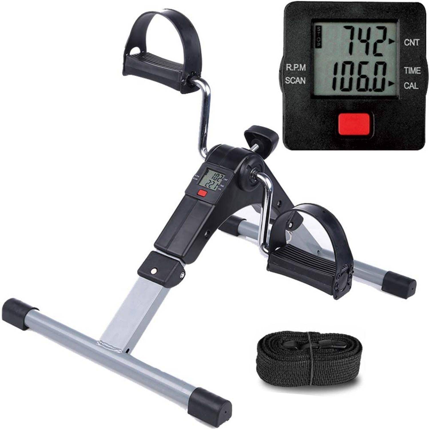 WErFIT Mini peddler for Home with Adjustable Resistance,Bike Mini Pedal Exerciser Cycle