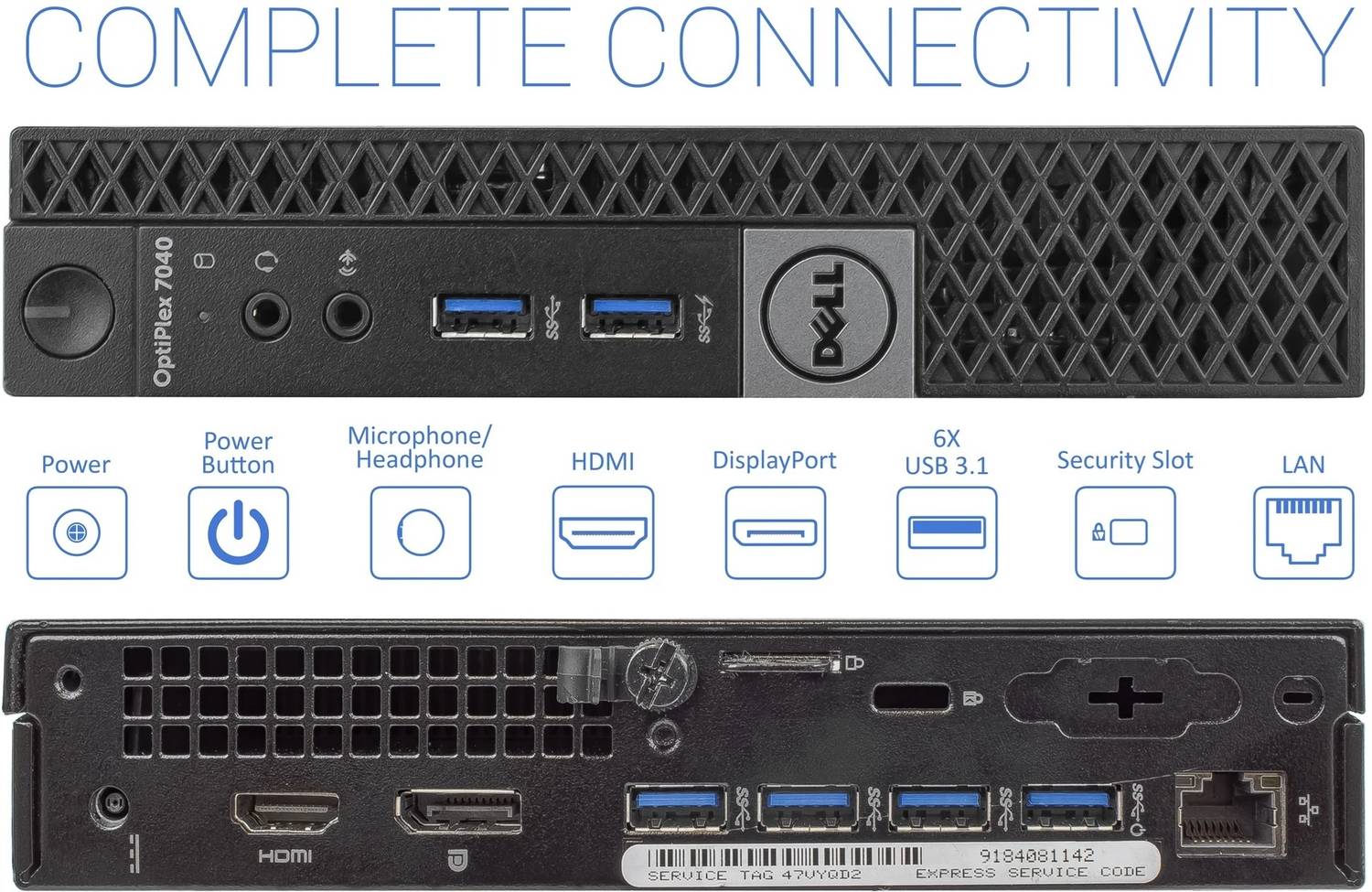 DELL Refubrished Wyse 7040 Mini-Pc High Performance Business