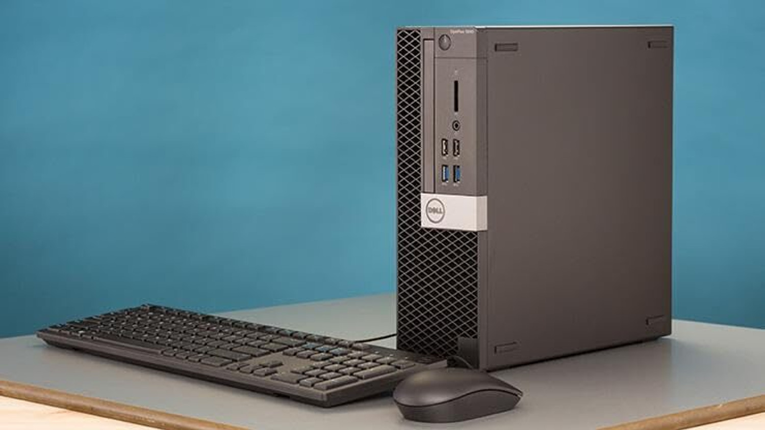 Image of DELL Refurbished Desktop Set - OptiPlex 3040 SFF |MS Office 2019 - Windows 11 Pro, Comes with a 19.5-inch Foxin LED Monitor and a genuine Dell keyboard & mouse, Upgrade your workspace with UHD Graphics, 530 MB Graphics Card, 8 GB 8GB DDR4 RAM (2666MHz), 256 GB 256GB NVMe M.2 SSD, this Desktop ensures quick boot times Mini PC