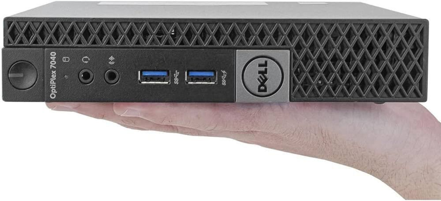 Image of DELL MINI PC 7040 - Windows 11 Pro, Intel Quad ( Core i5-6th Generation) Processor Type, 6500TE, 530 MB Graphics Card, 8 GB DDR-4 RAM | 2600 MHz, 256 GB SATA SSD with 2100 RPM speed up to 20x faster than other compatible SSDs Mini PC