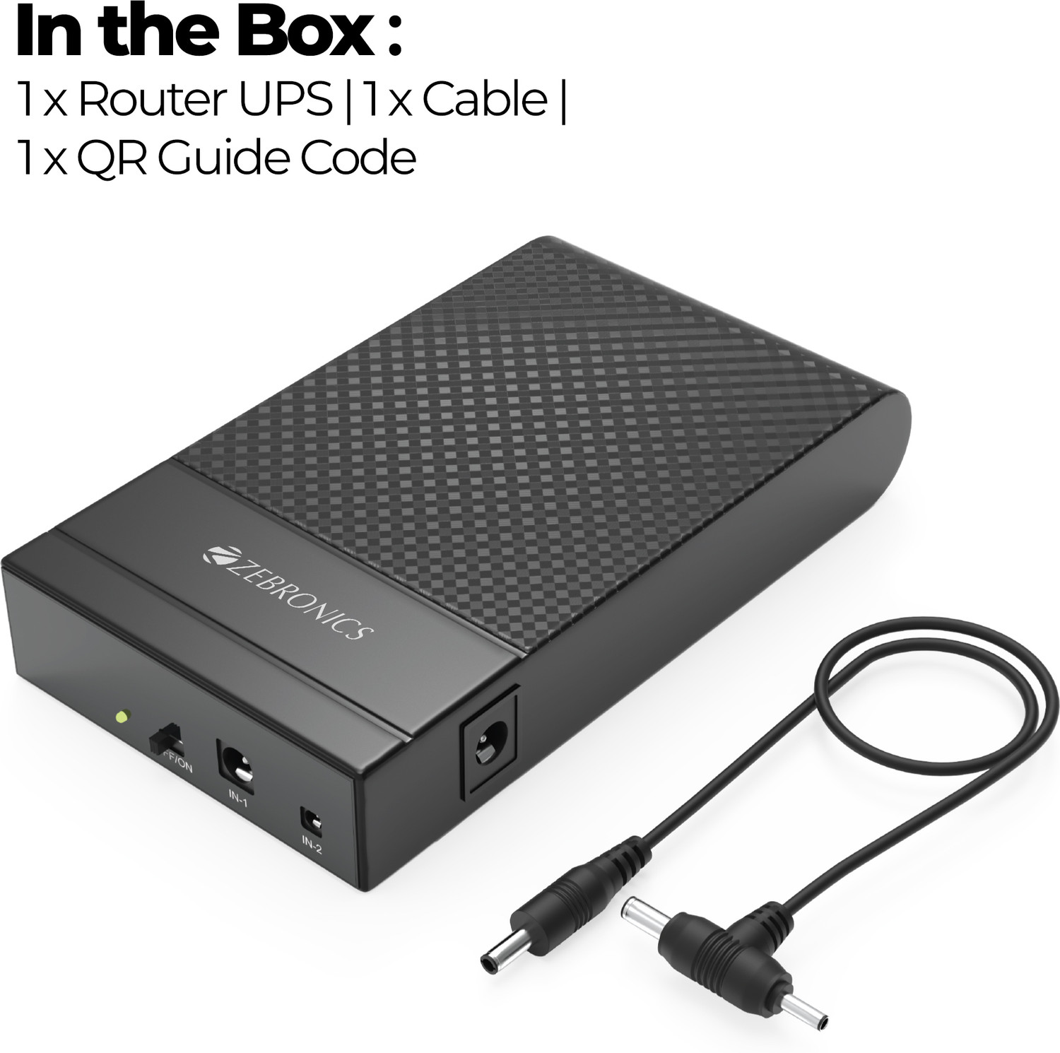 Image of ZEBRONICS ZEB-RUPS 1 Power Backup for Router