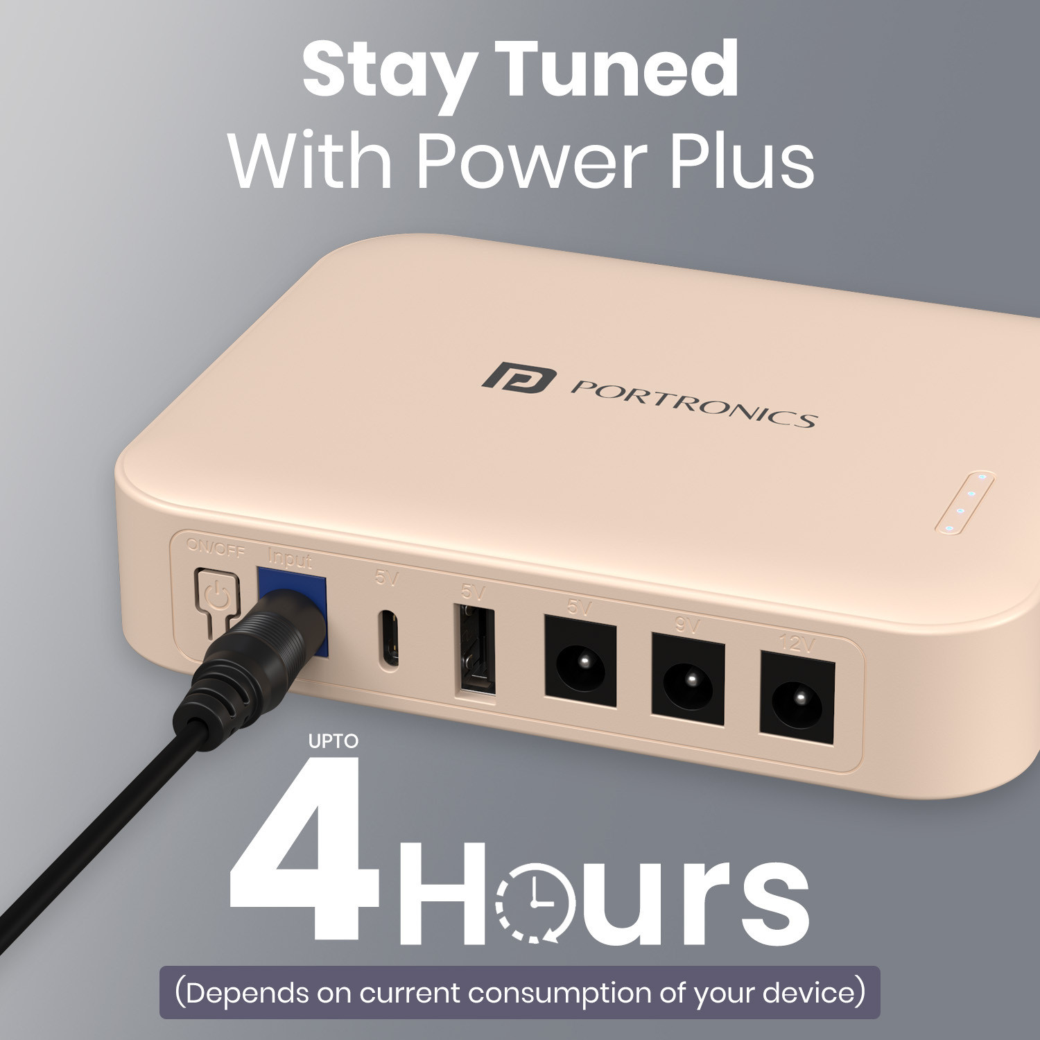 Image of Portronics Kinectic 8K Mini UPS for WiFi Router Broadband Modem 12V Router UPS up to 2A Power Backup for Router