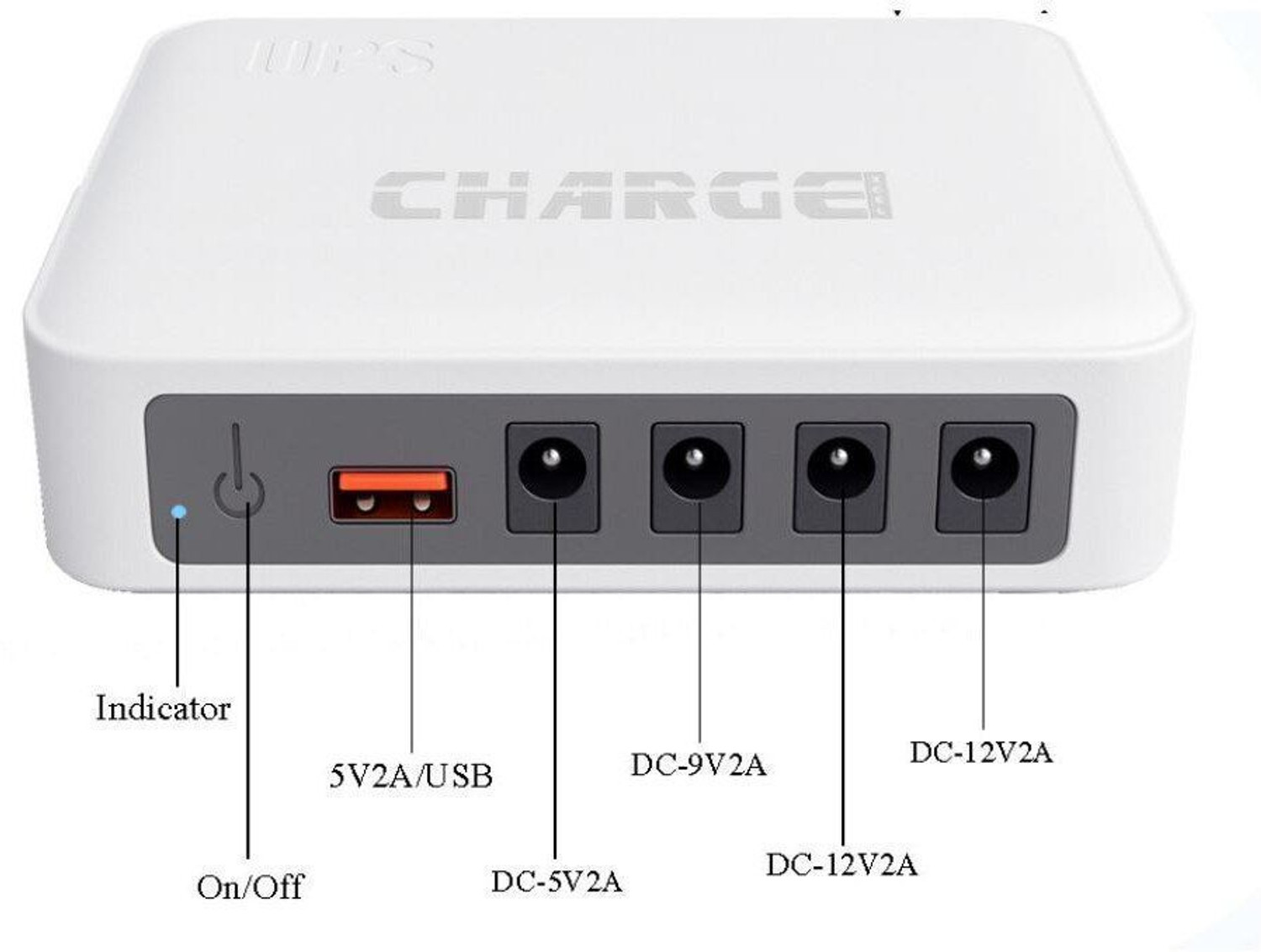 Image of ChargeXcel Mini UPS 12V /9V /5V with USB & Type-C for CCTV, Modem & Biometric Devices Power Backup for Router