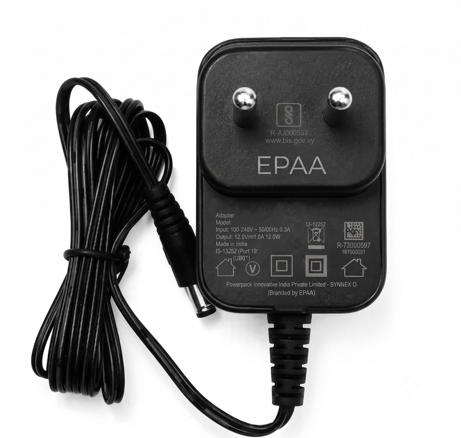Image of EPAA 12V 1 APower Adapter for LED Strips, Routers, CCTV & Electronics Power Backup for Router