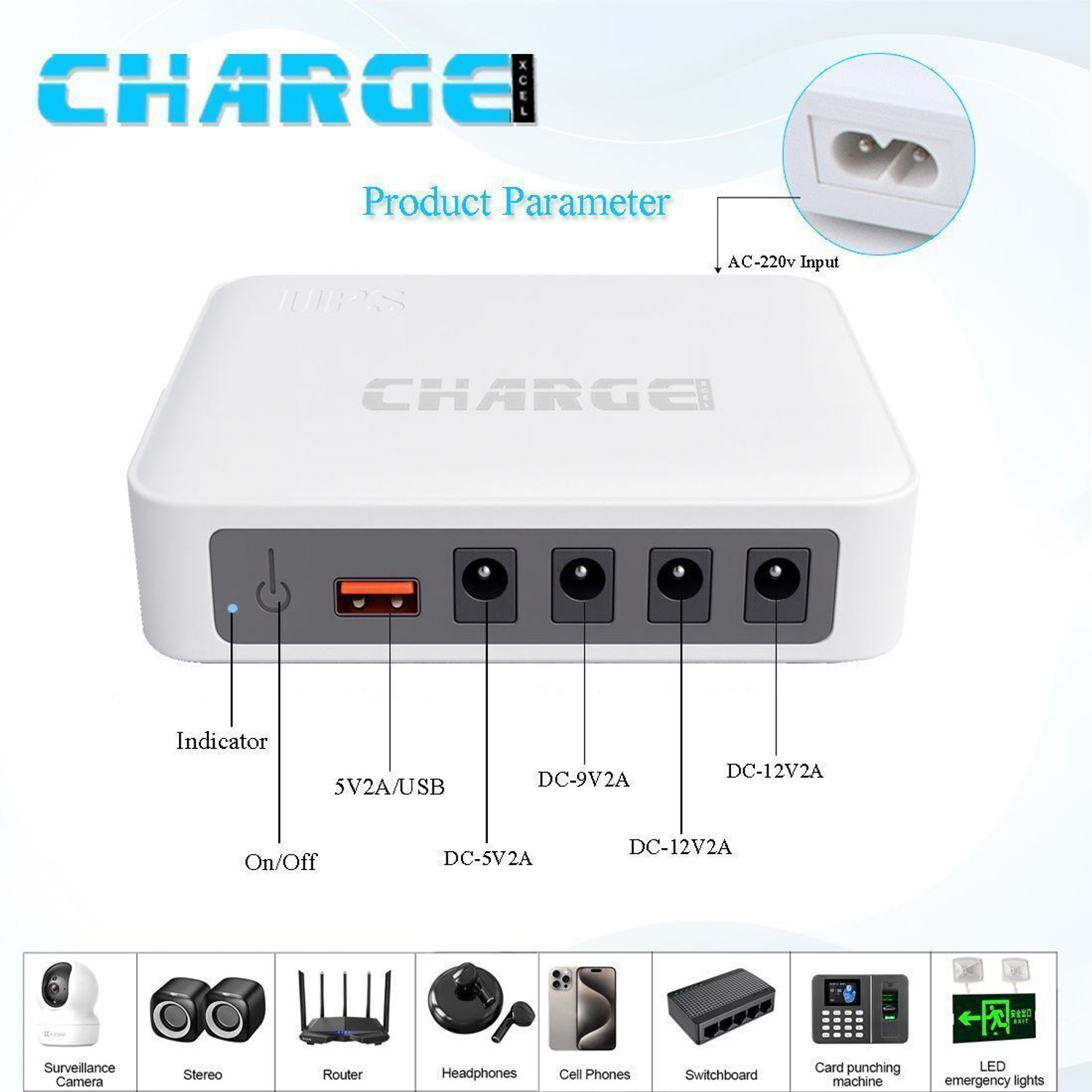 Image of ChargeXcel QX-601 Power Backup for Router