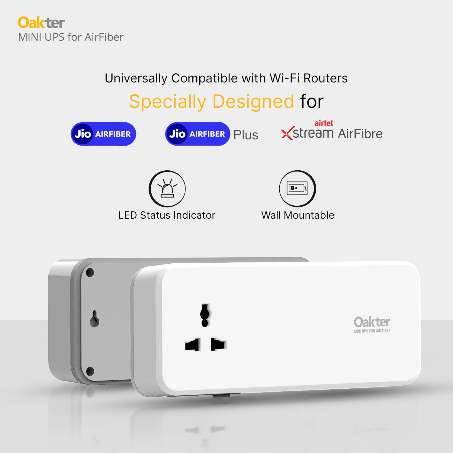 Oakter Mini UPS Air Fiber V3.0 Router Power Backup - Image 4