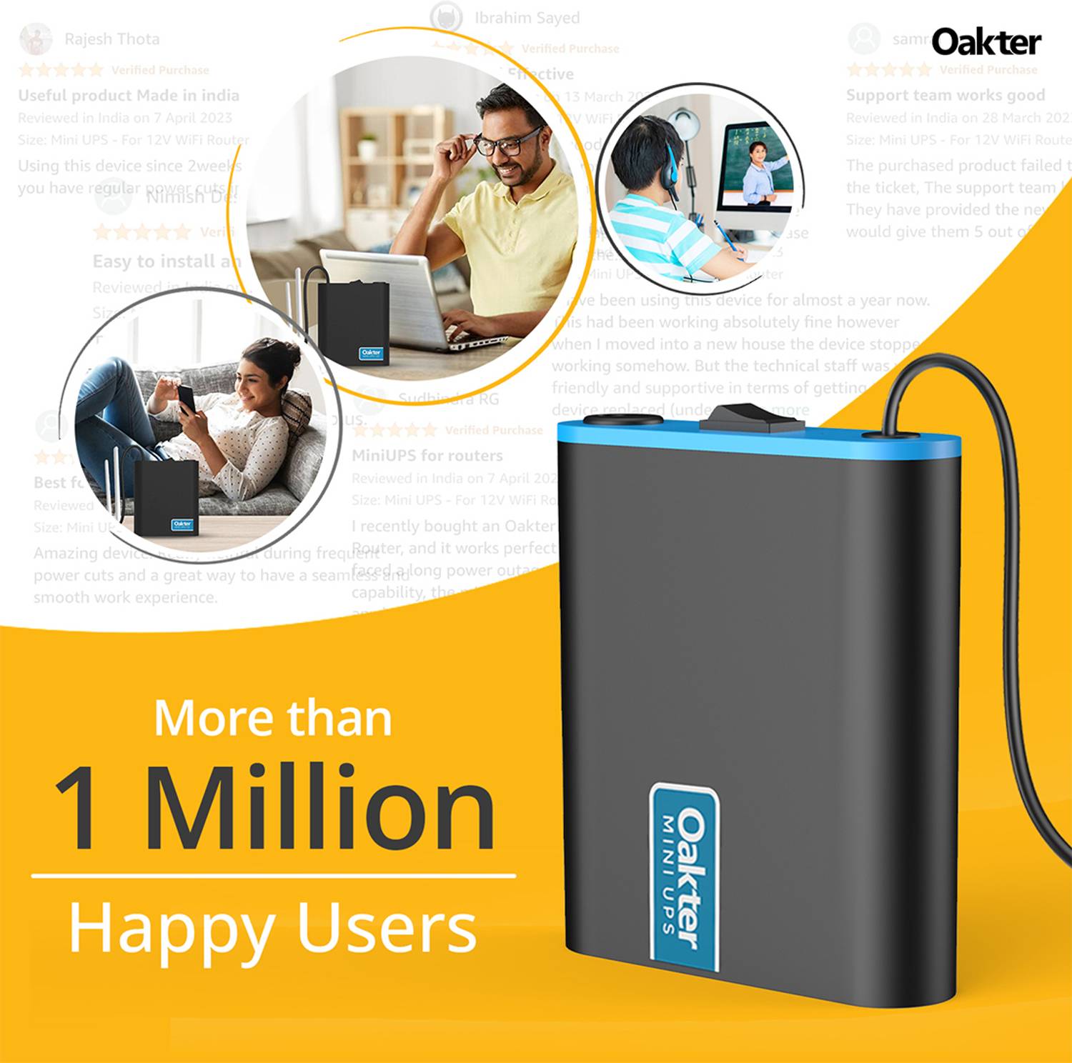 Oakter Mini UPS 12V Wi-Fi Power Backup for Router - Image 2
