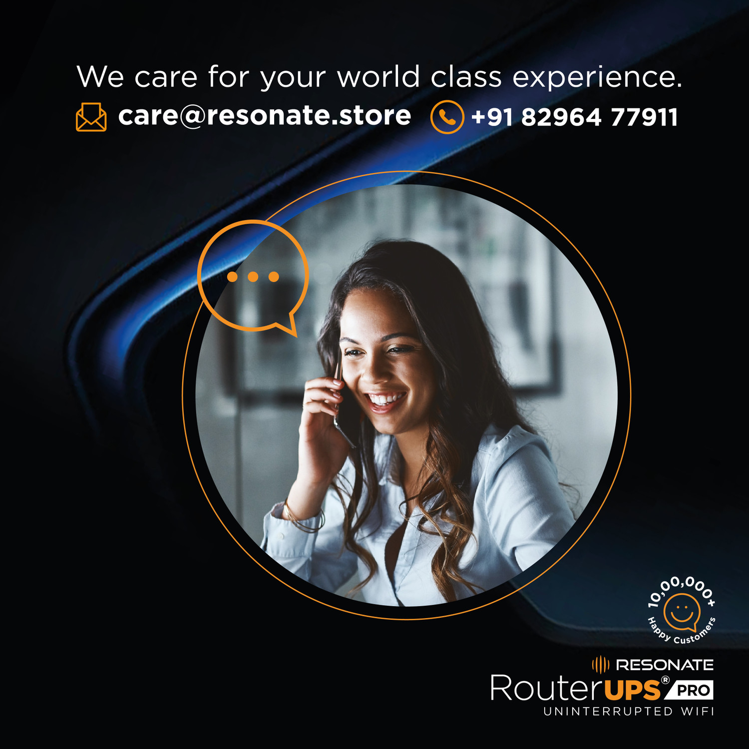 Image of RESONATE RouterUPS Pro CRU12V3A + DC Cable Combo Power Backup for Router Power Backup for Router