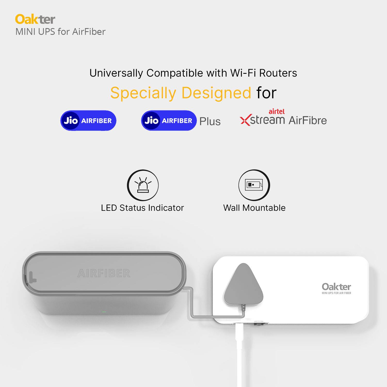 Oakter Mini UPS Air Fiber V3.0 Router Power Backup - Image 5