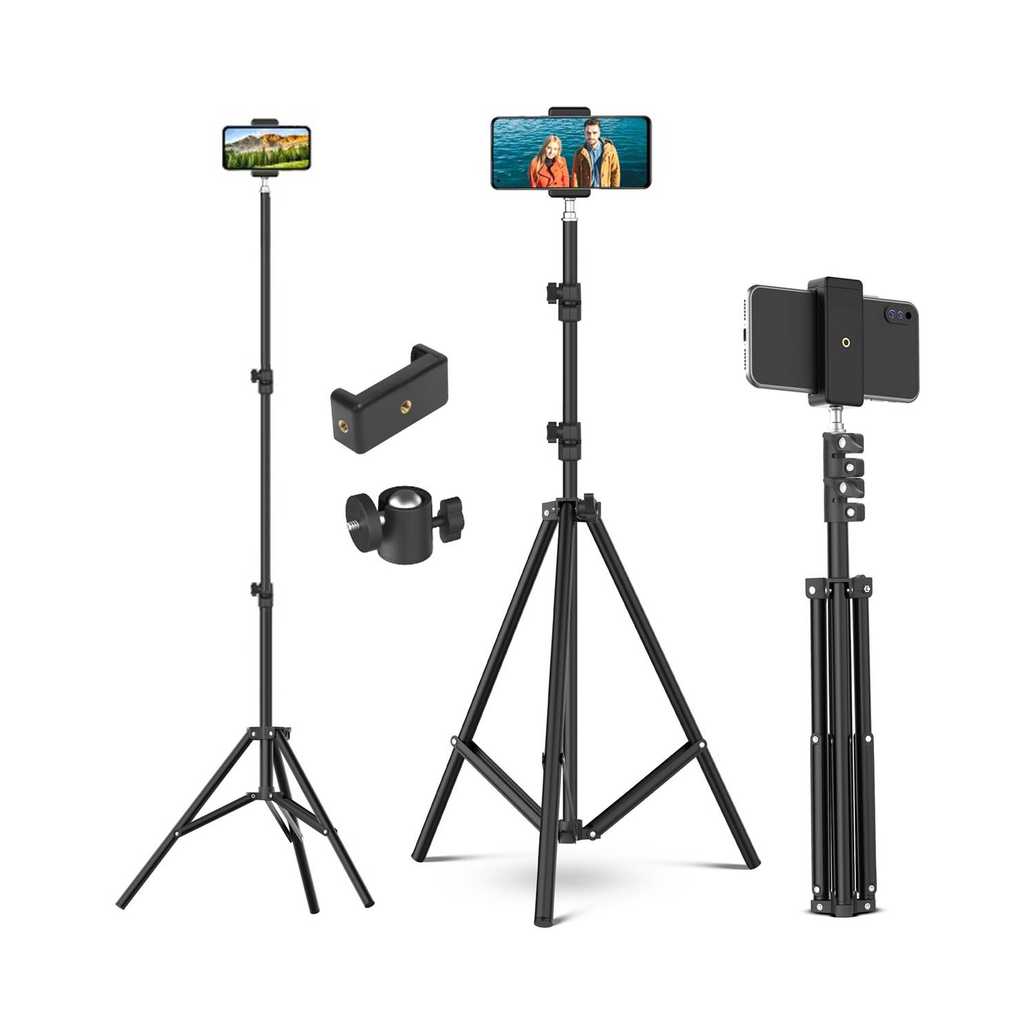 Tygot 7 Feet Aluminum Alloy Studio Light Stand with Mobile Holder - Image 1