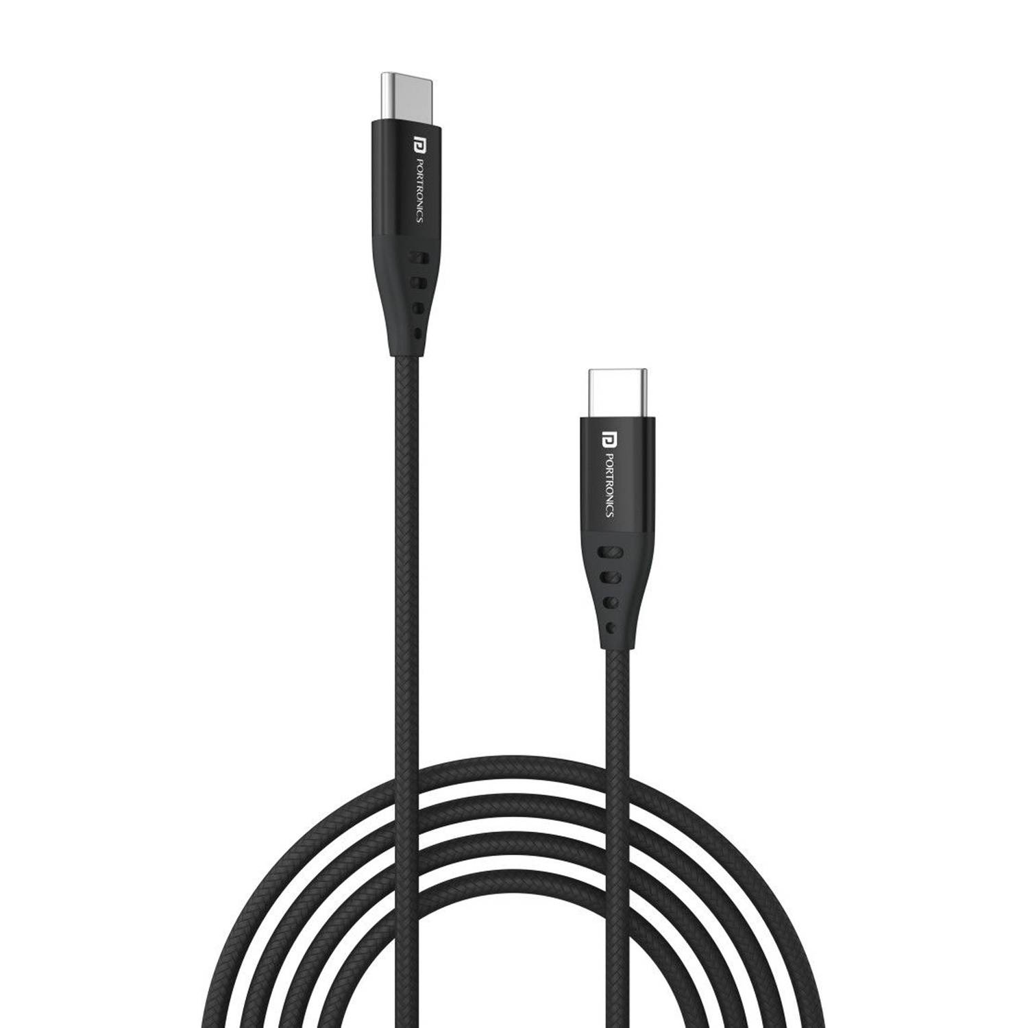 Portronics USB Type C Cable 2 A 1 m Konnect C1 20W PD Quick Charging