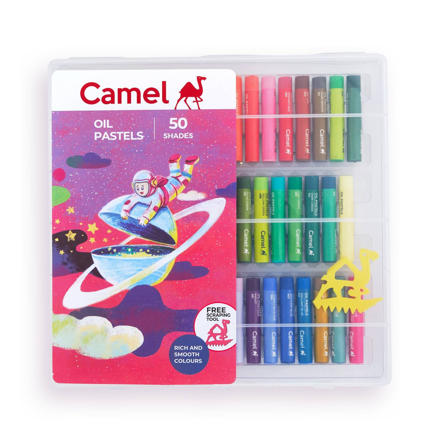 Camel Oil Pastels 50 Shades Reusable Pack