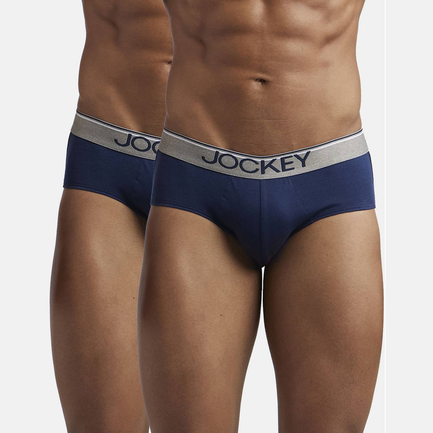 Jockey Men 8037 Super Combed Cotton Brief Pack of 2 - Image 1