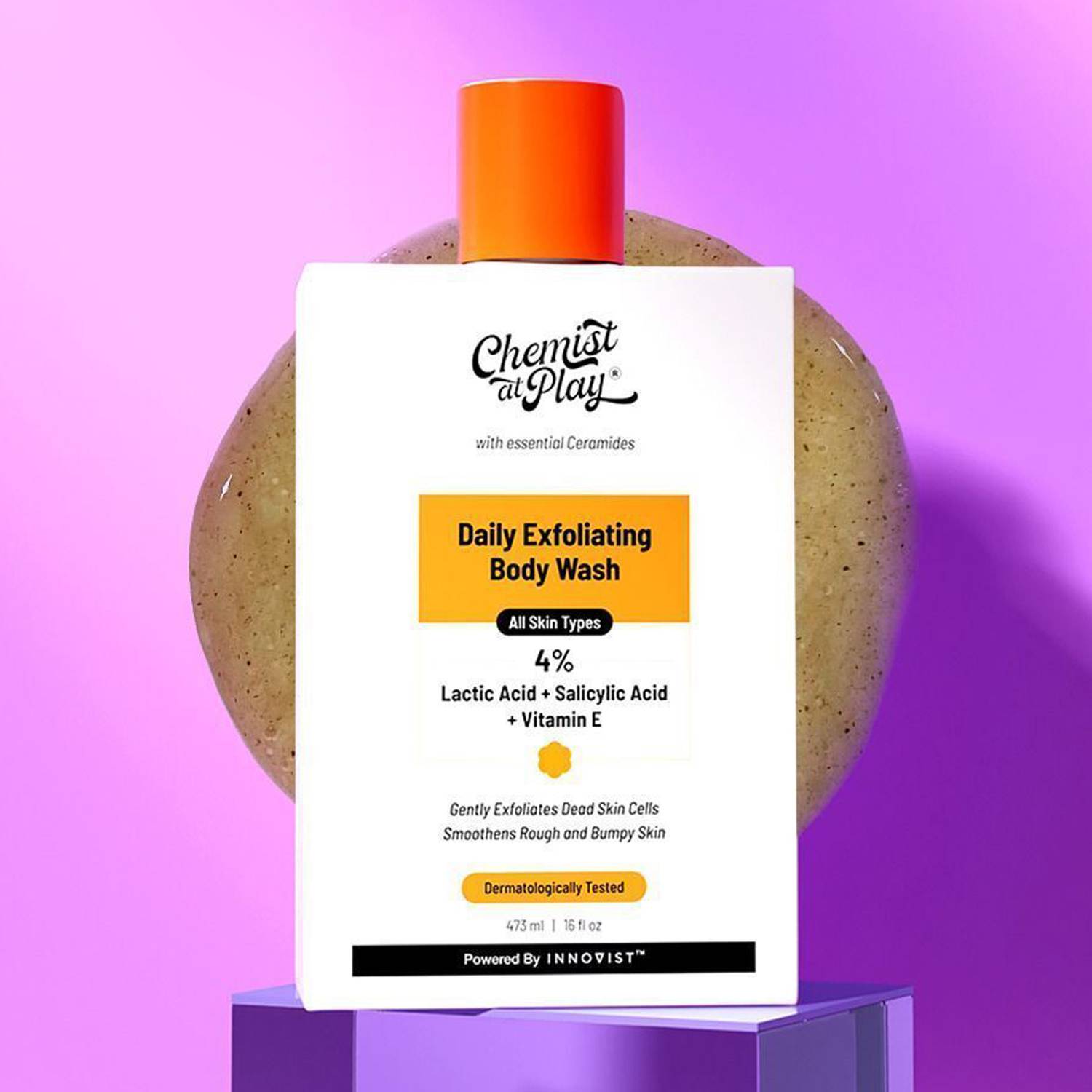 Chemist at Play Lactic & Salicylic Acid Exfoliating Body Wash 236ml - Image 1