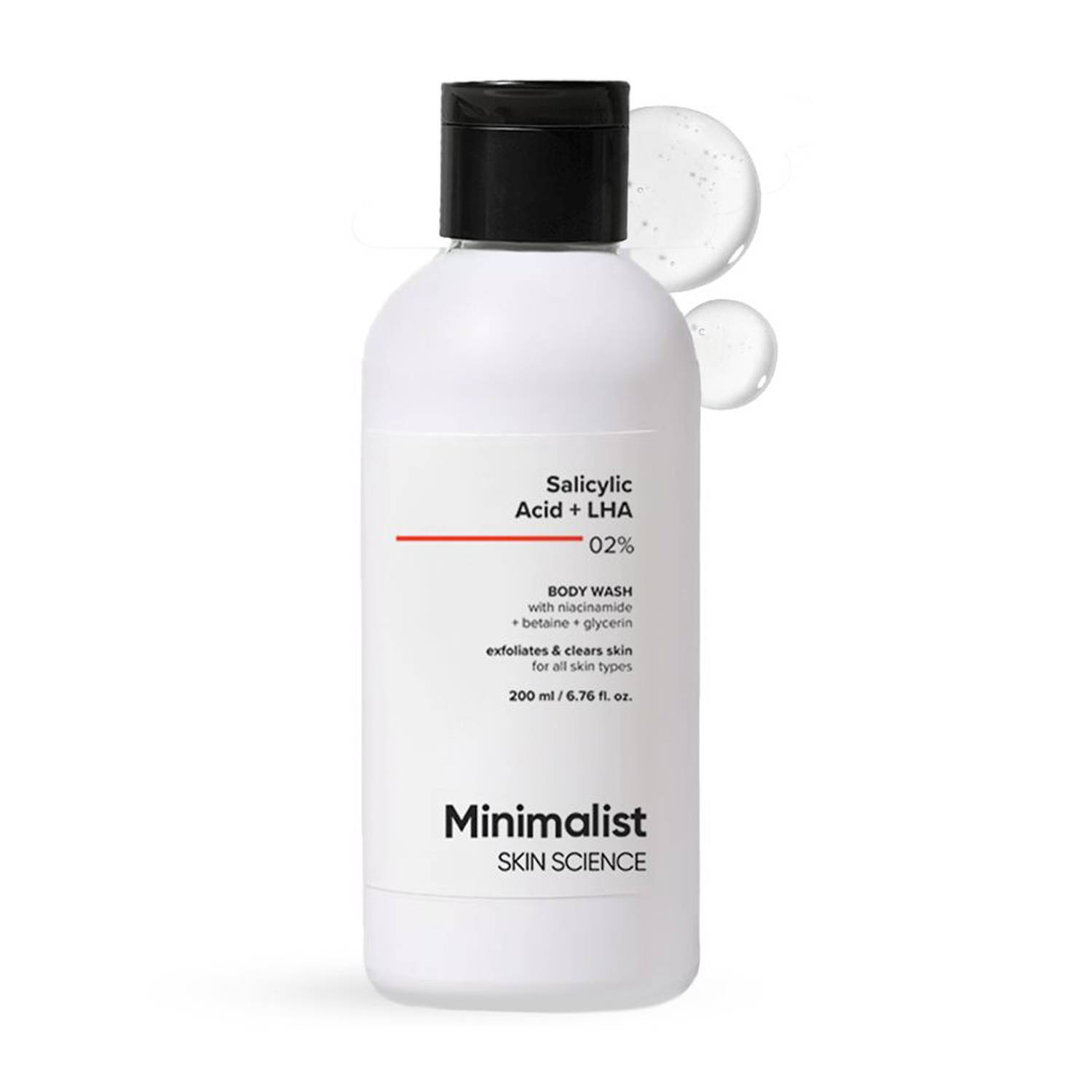 Minimalist 2% Salicylic Acid LHA Niacinamide Body Wash 200 ml - Image 1