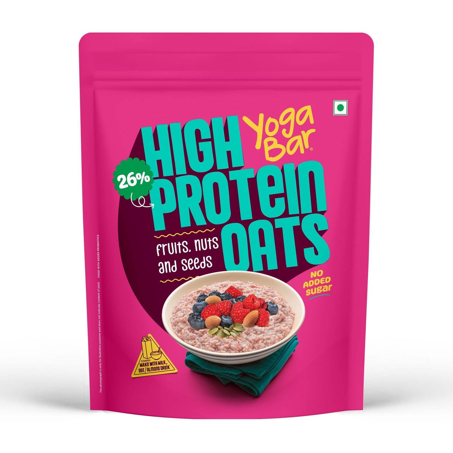 Yogabar High Protein Oats 26g - Image 1