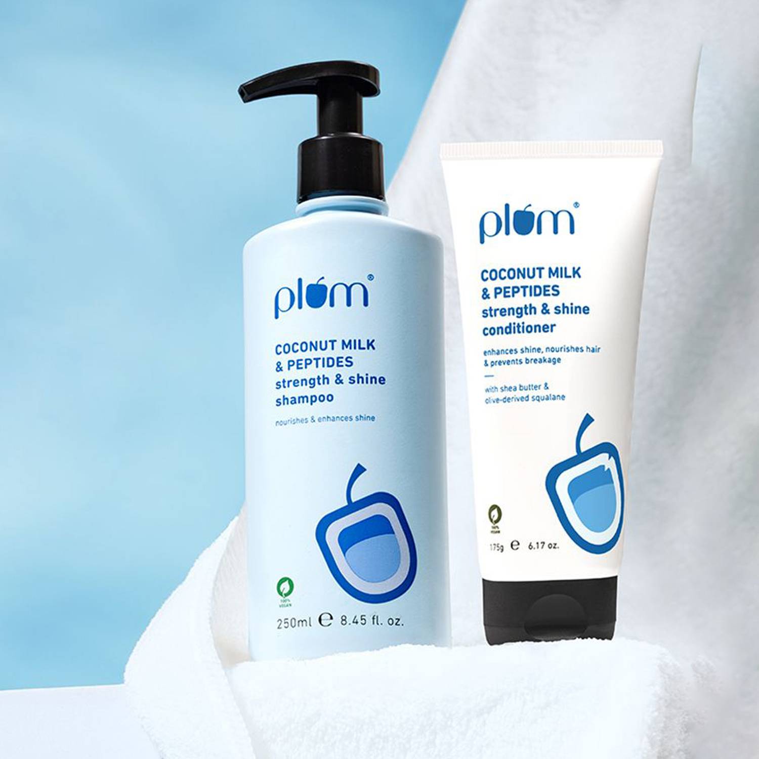 Plum Coconut Milk & Peptides Shiny Hair Duo 54 ml - Image 1