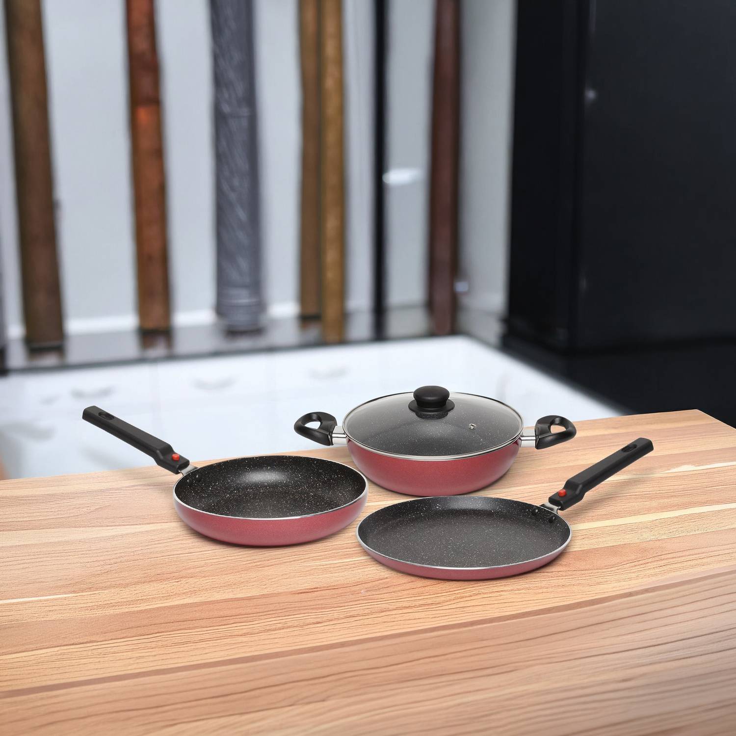 Prestige Festival Pack Induction Bottom Non-Stick Coated Cookware Set