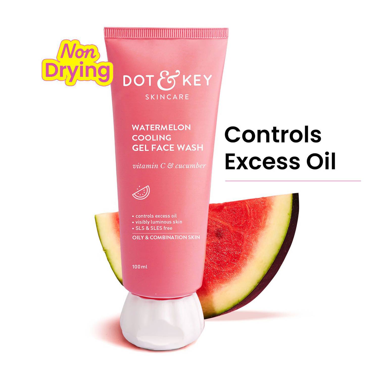 Dot & Key Watermelon Super Glow Gel Face Wash 100ml - Image 1