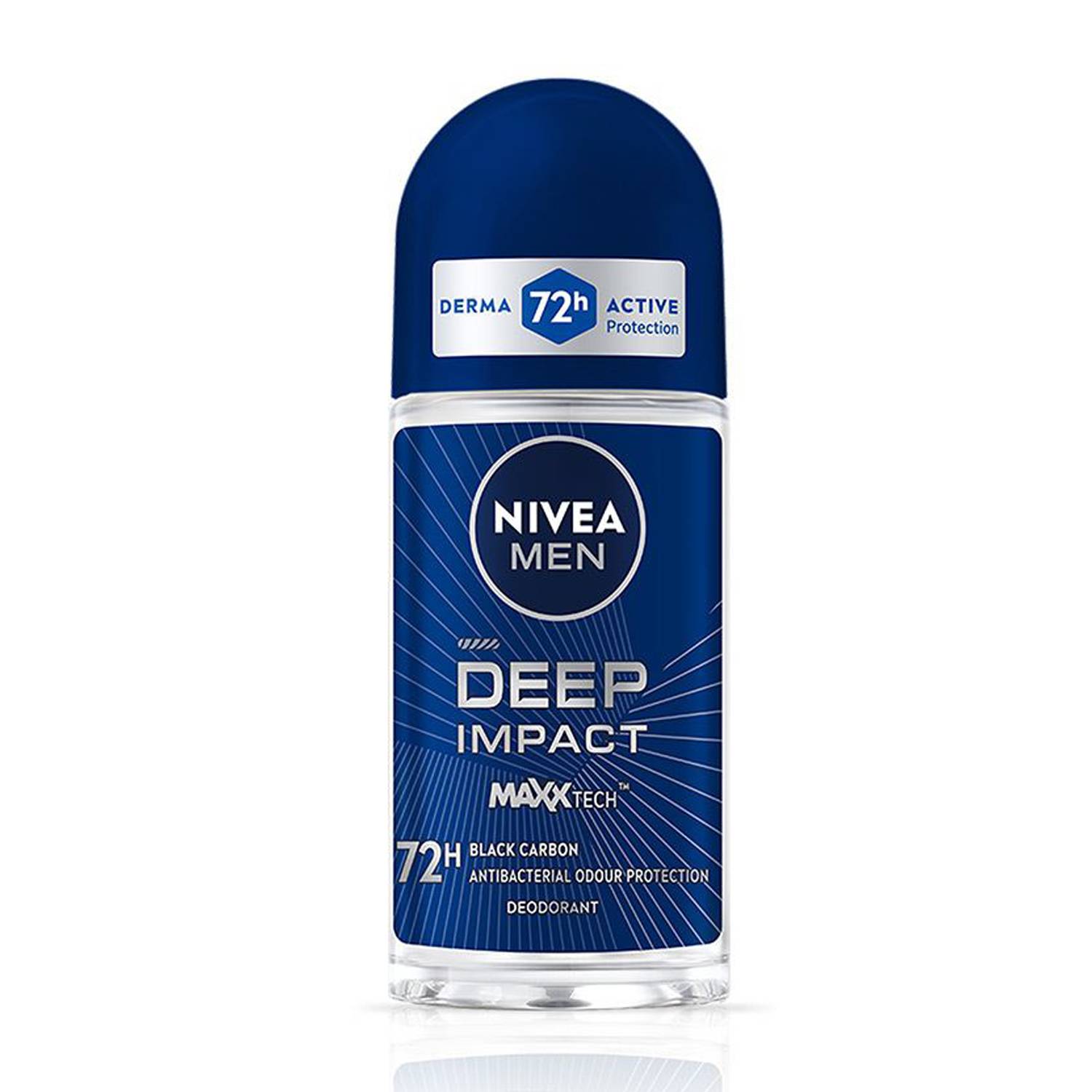 Nivea Men Deep Impact 72h Odour Protect Deodorant Roll-on Black - Image 1